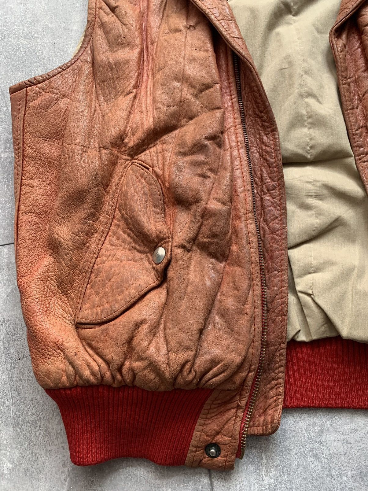 Vintage Kudsak vintage rare Indian leather vest jacket France Size US M / EU 48-50 / 2 - 9 Thumbnail