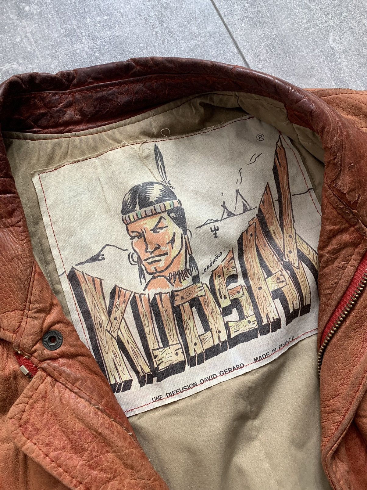 Vintage Kudsak vintage rare Indian leather vest jacket France Size US M / EU 48-50 / 2 - 10 Thumbnail