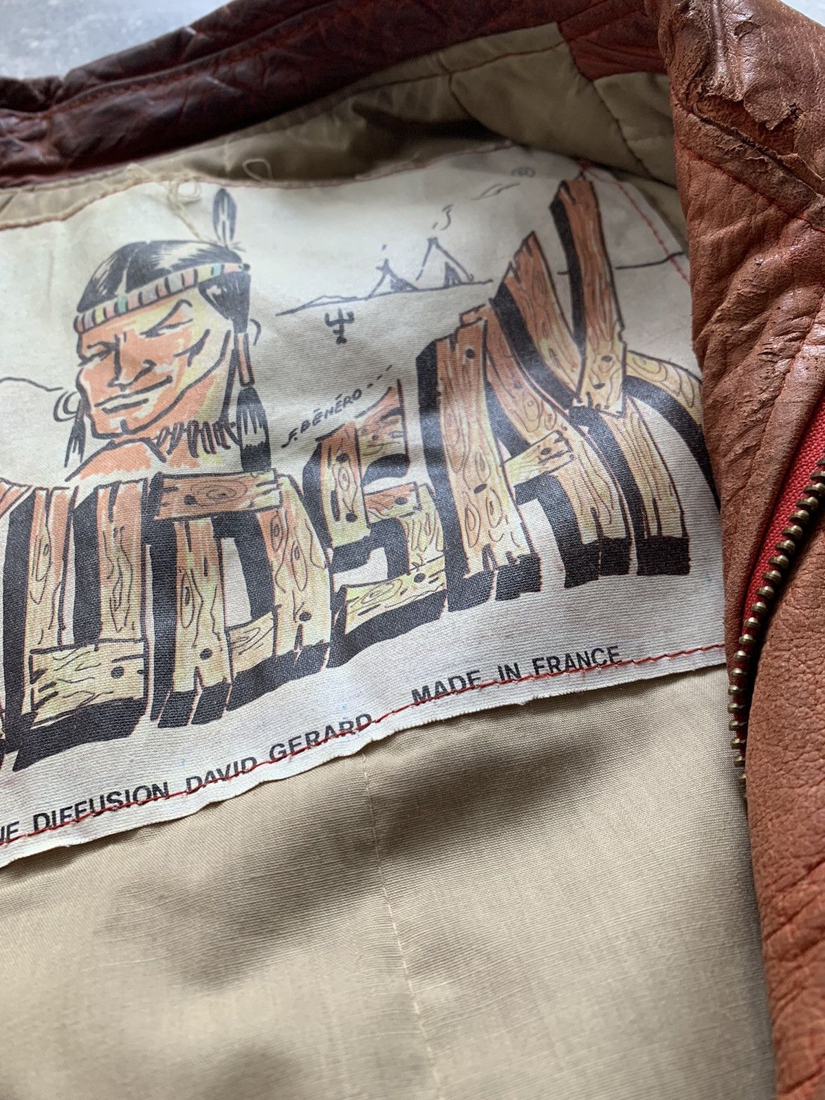 Vintage Kudsak vintage rare Indian leather vest jacket France Size US M / EU 48-50 / 2 - 11 Thumbnail