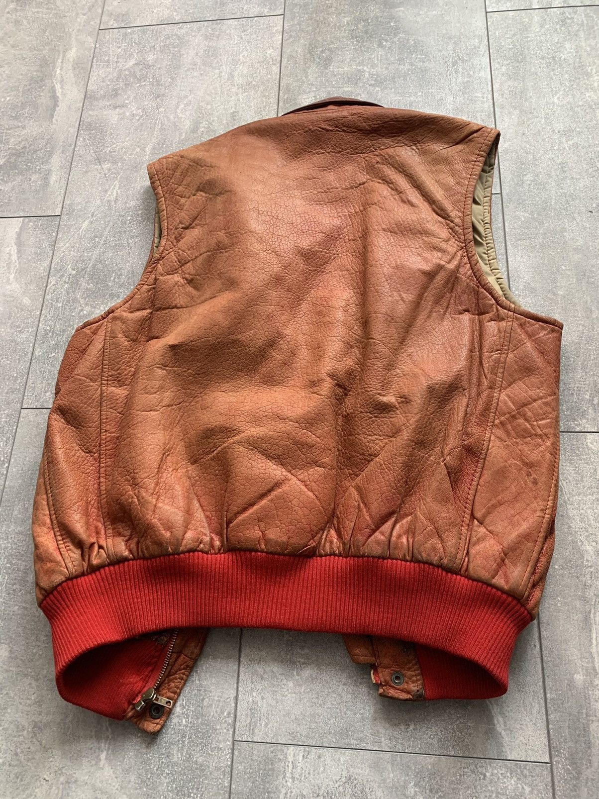 Vintage Kudsak vintage rare Indian leather vest jacket France | Grailed