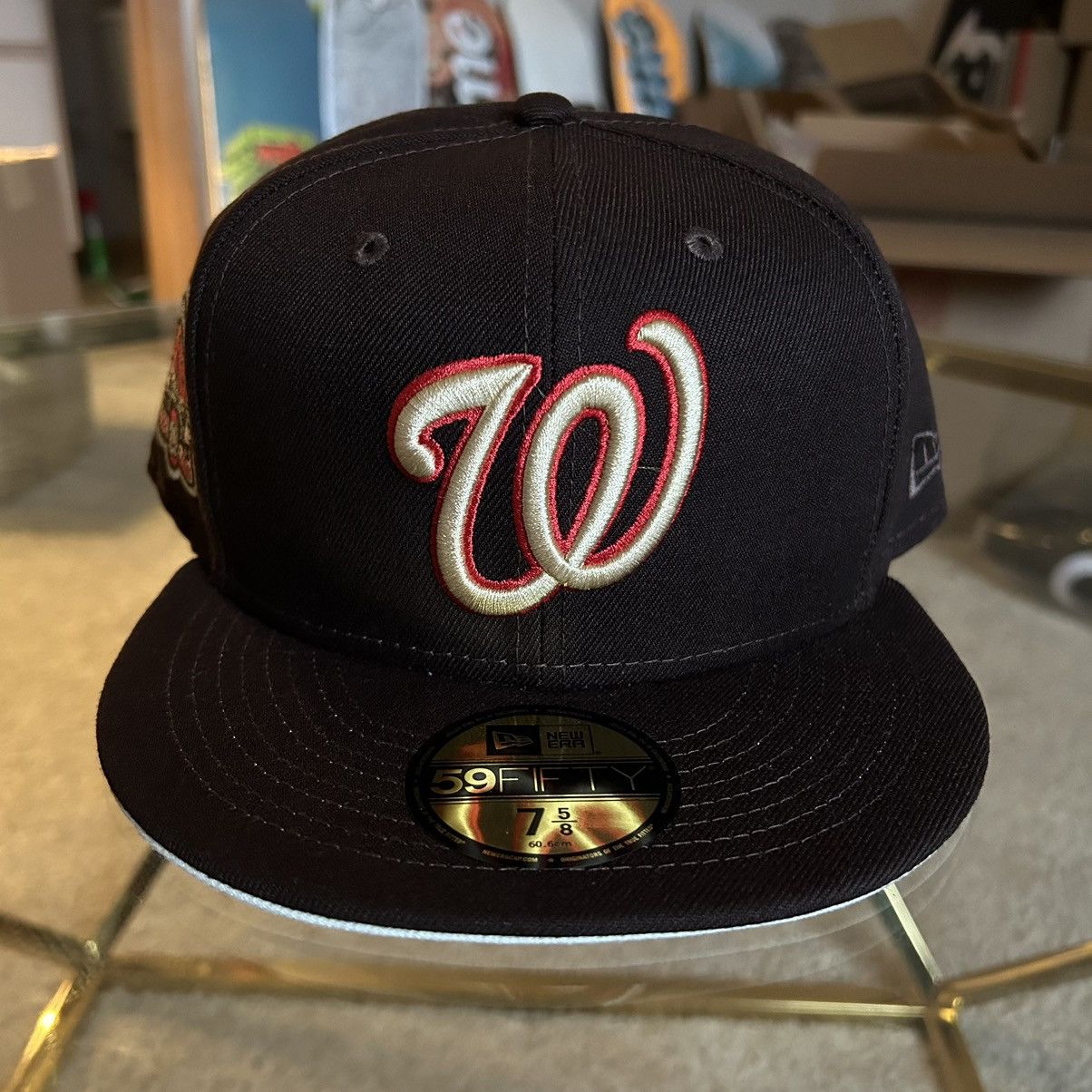 MLB × MyFitteds × New Era 7 5/8 WASHiNGTON NATiONALS “THE WARRiORS” 1979 brown cream Size ONE SIZE - 3 Thumbnail