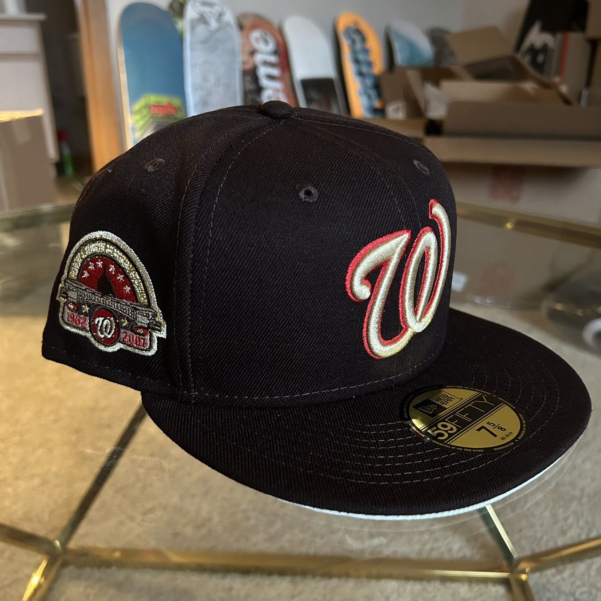 MLB × MyFitteds × New Era 7 5/8 WASHiNGTON NATiONALS “THE WARRiORS” 1979 brown cream Size ONE SIZE - 4 Thumbnail