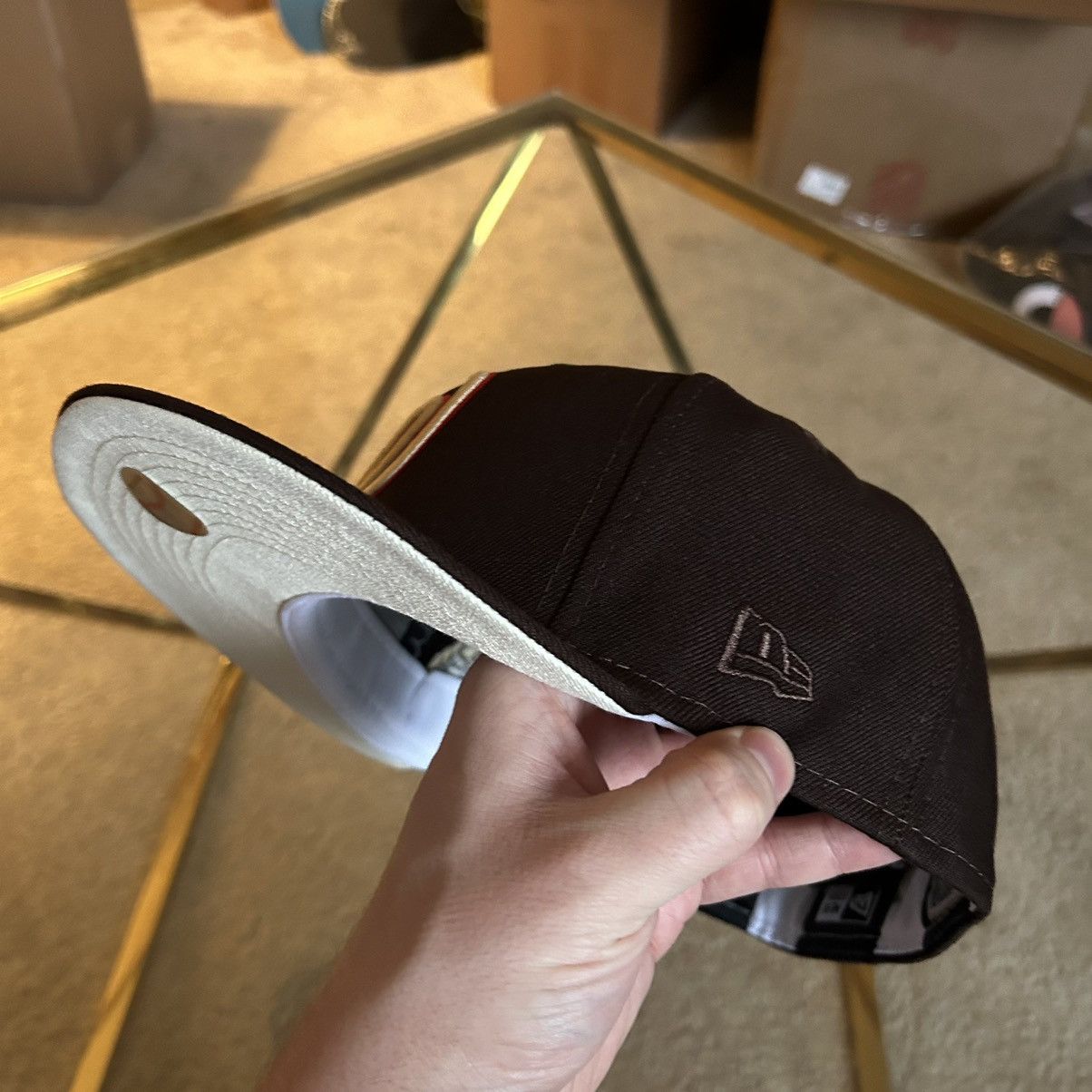 MLB × MyFitteds × New Era 7 5/8 WASHiNGTON NATiONALS “THE WARRiORS” 1979 brown cream Size ONE SIZE - 7 Thumbnail