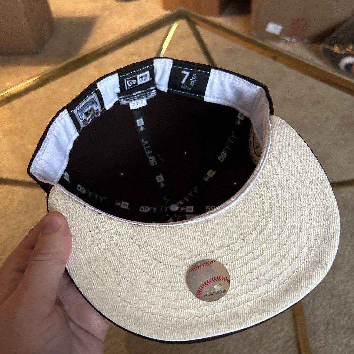 MLB × MyFitteds × New Era 7 5/8 WASHiNGTON NATiONALS “THE WARRiORS” 1979 brown cream Size ONE SIZE - 8 Thumbnail