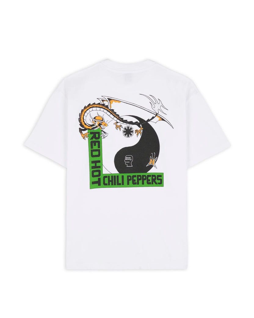 Band Tees BRAiN DEAD STUDiOS RED HOT CHiLi PEPPERS YiN YANG DRAGON TEE Size US M / EU 48-50 / 2 - 3 Thumbnail