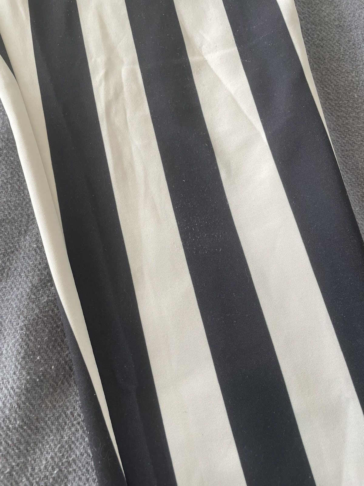 Vintage KAPPA KONTROLL BLACK & WHiTE STRiPED TRACK PANTS BEETLEJUiCE Size 30" / US 8 / IT 44 - 6 Thumbnail