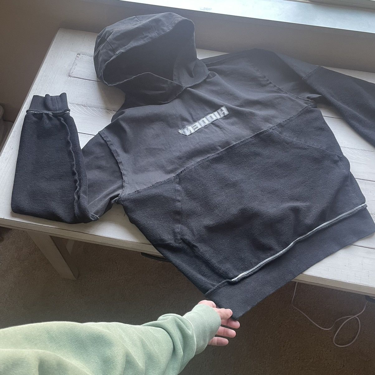 Hidden Characters 1/1 TEST SAMPLE HENNESSEY HOODiE COTTON TWiLL CONTRAST SRANK Size US L / EU 52-54 / 3 - 16 Thumbnail