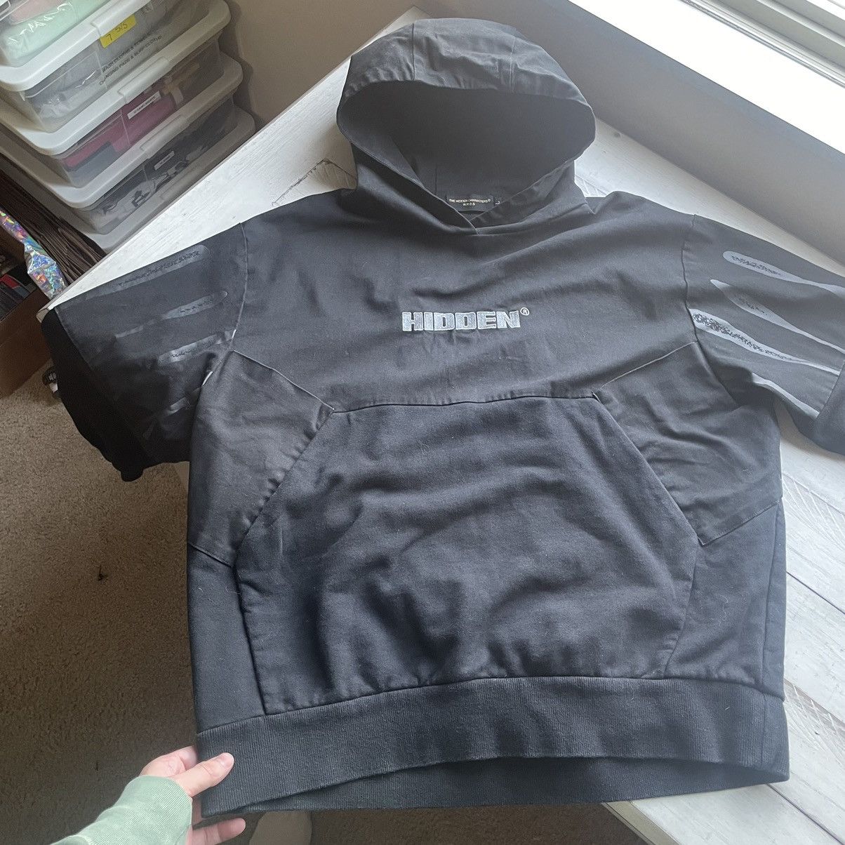 Hidden Characters 1/1 TEST SAMPLE HENNESSEY HOODiE COTTON TWiLL CONTRAST SRANK Size US L / EU 52-54 / 3 - 10 Thumbnail