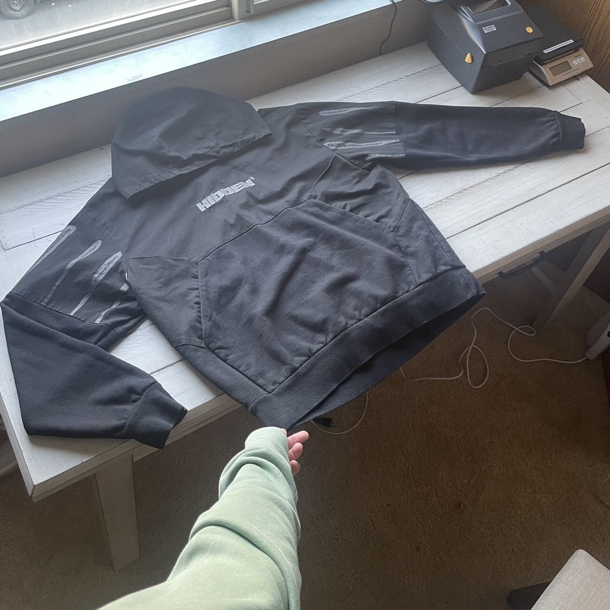 Hidden Characters 1/1 TEST SAMPLE HENNESSEY HOODiE COTTON TWiLL CONTRAST SRANK Size US L / EU 52-54 / 3 - 12 Thumbnail