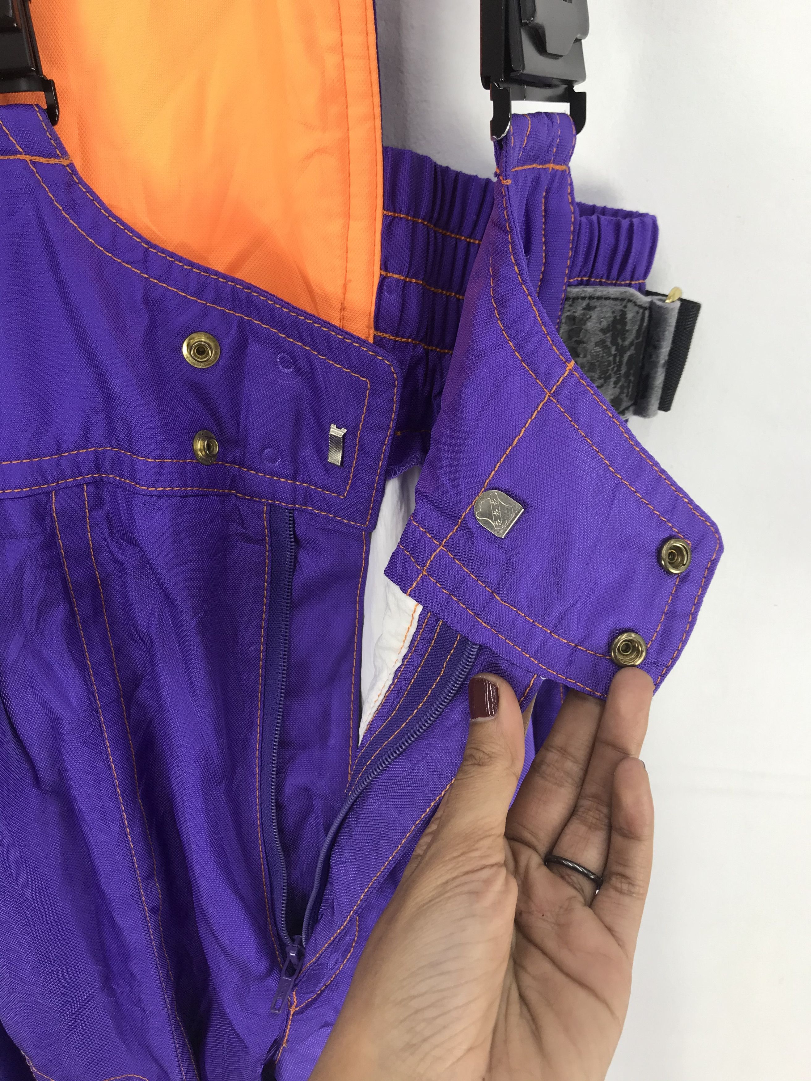 Japanese Brand × Vintage Couleur Feutre Ski Overall Jumpsuit Japanese Ski Snowboards Size US 30 / EU 46 - 7 Thumbnail