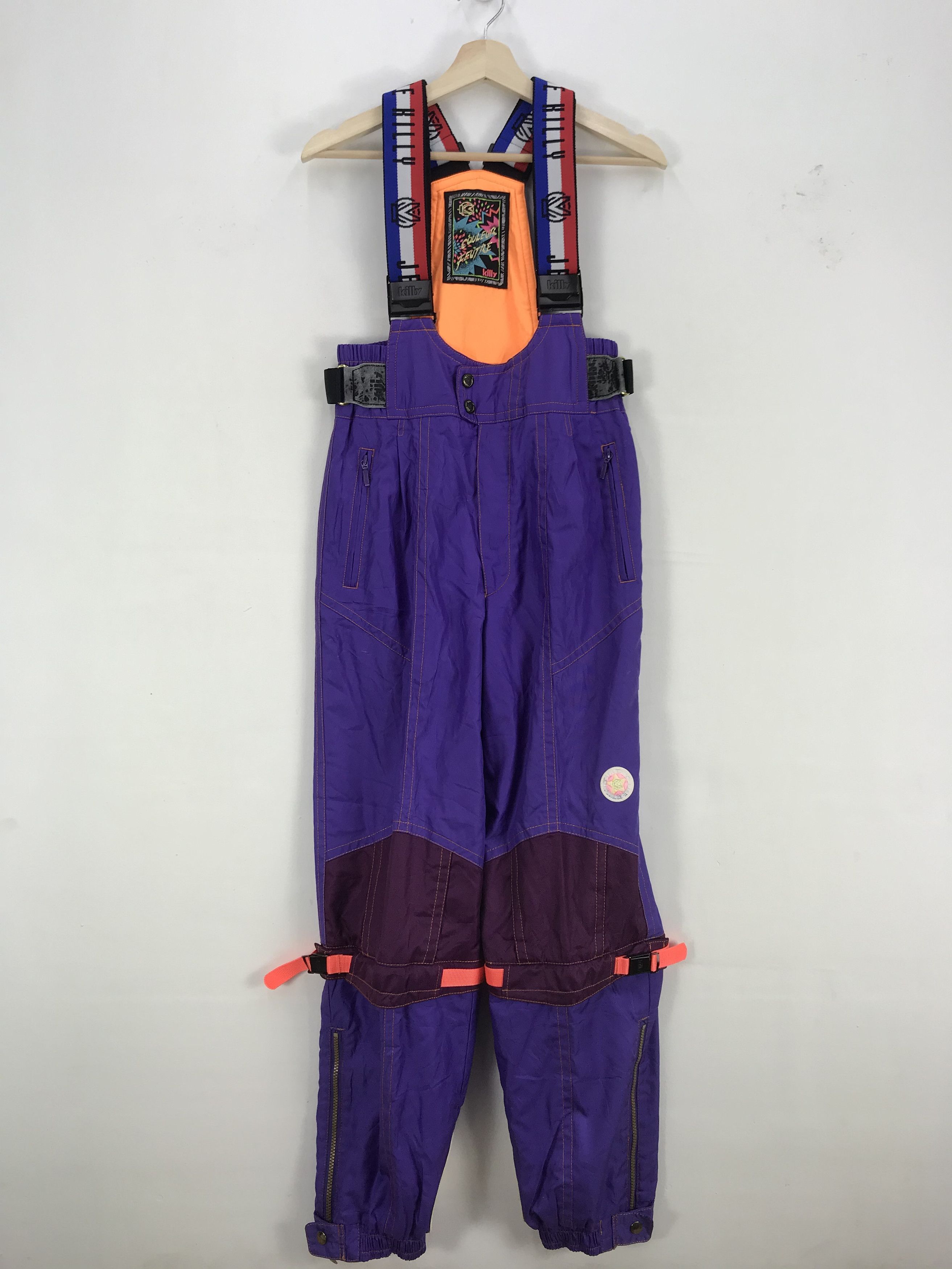 Japanese Brand × Vintage Couleur Feutre Ski Overall Jumpsuit Japanese Ski Snowboards Size US 30 / EU 46 - 1 Thumbnail