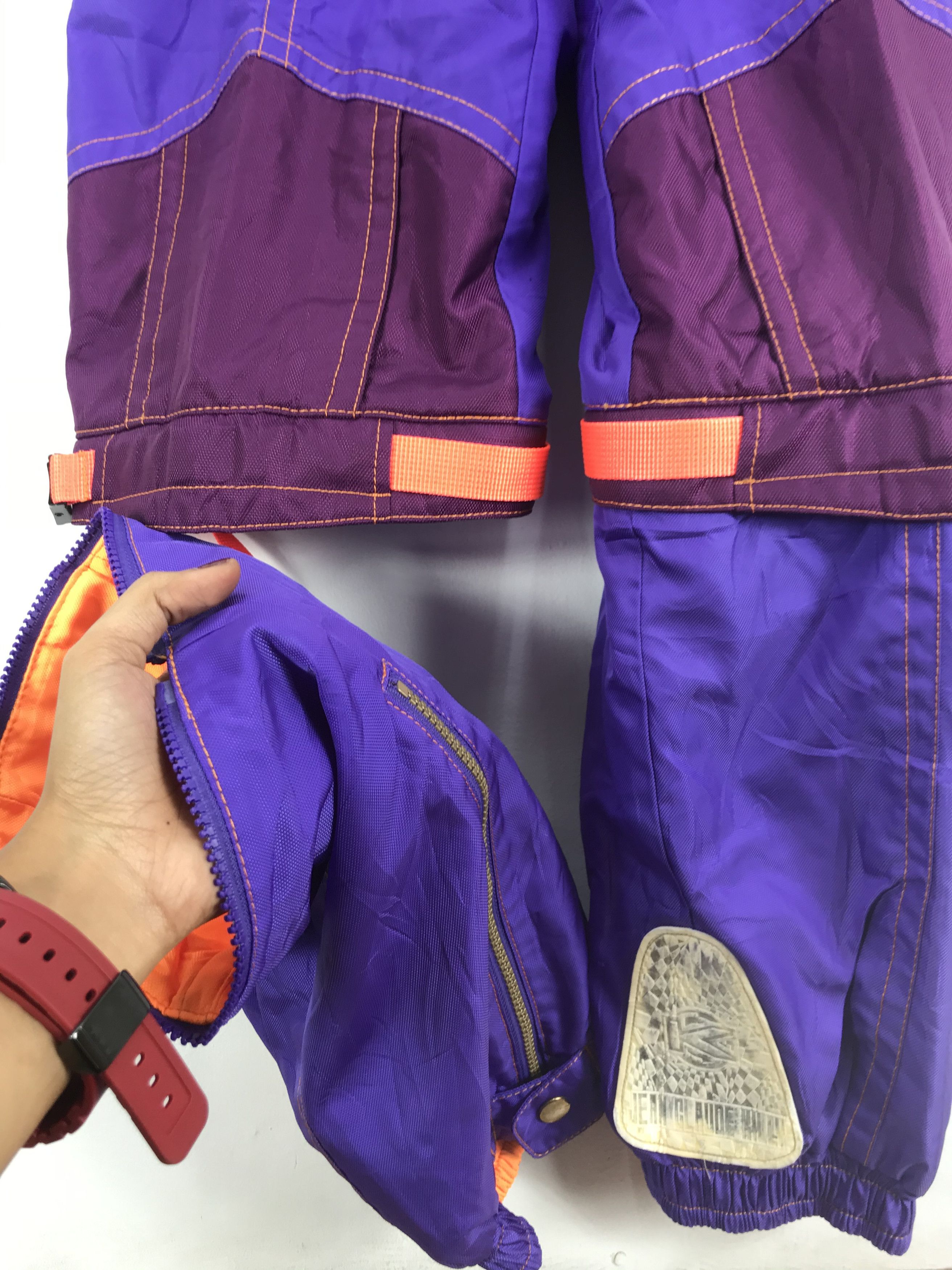 Japanese Brand × Vintage Couleur Feutre Ski Overall Jumpsuit Japanese Ski Snowboards Size US 30 / EU 46 - 14 Thumbnail