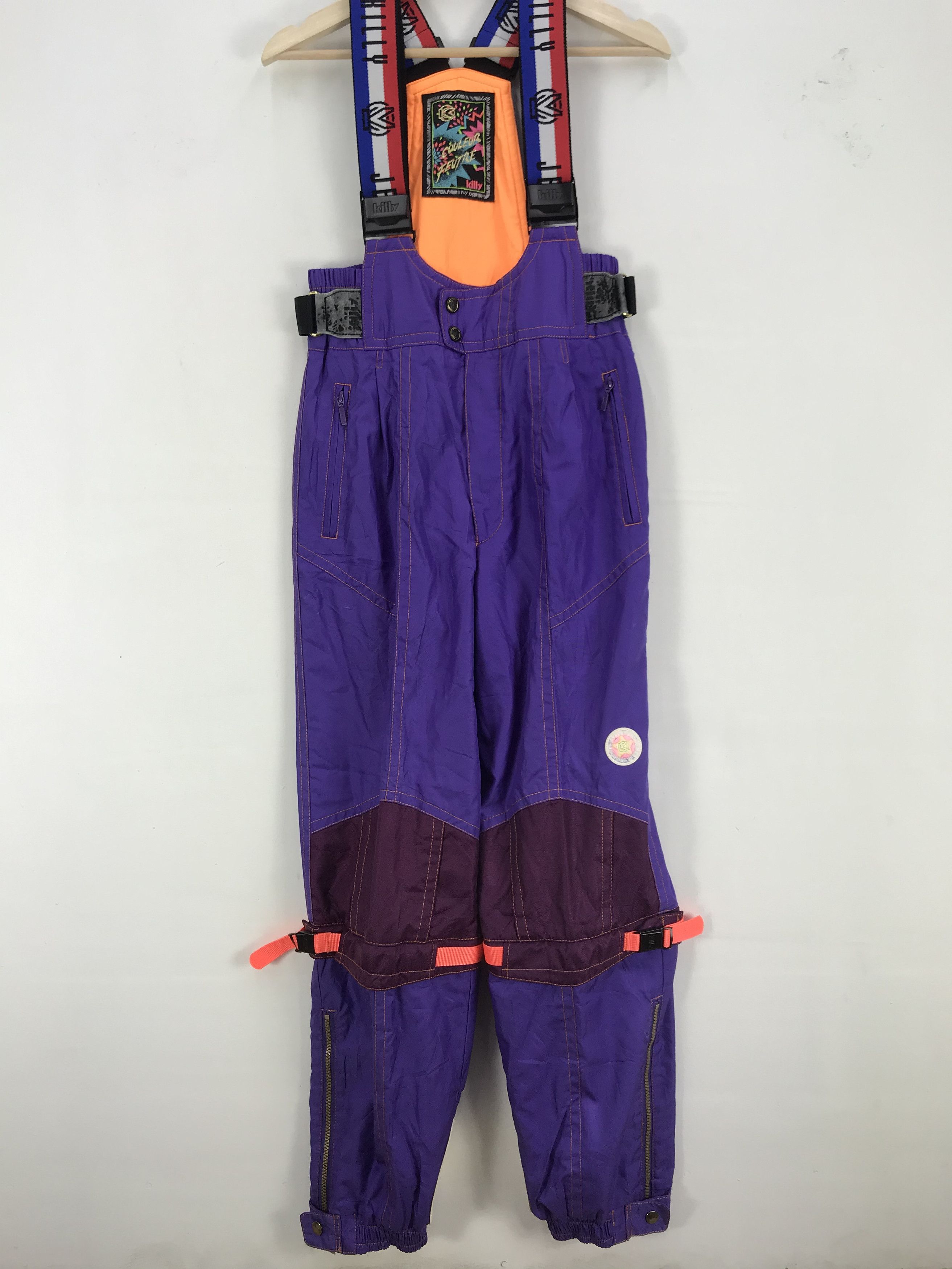 Japanese Brand × Vintage Couleur Feutre Ski Overall Jumpsuit Japanese Ski Snowboards Size US 30 / EU 46 - 4 Thumbnail