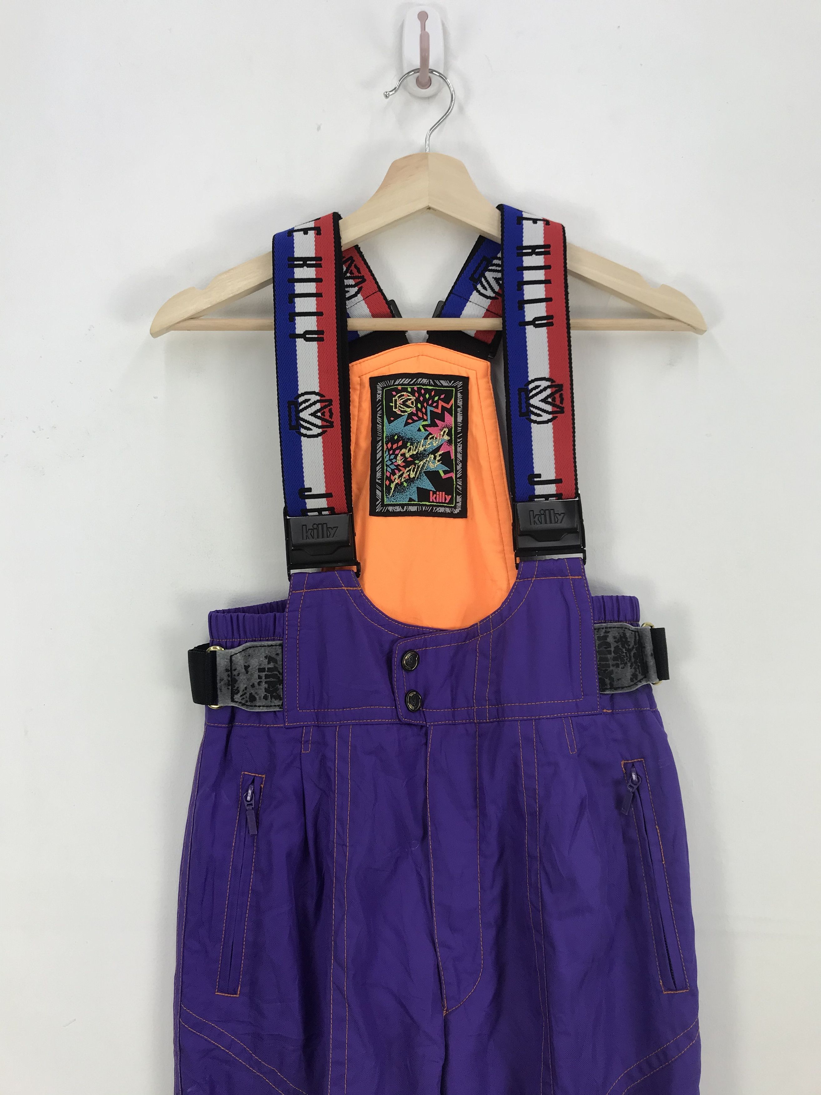 Japanese Brand × Vintage Couleur Feutre Ski Overall Jumpsuit Japanese Ski Snowboards Size US 30 / EU 46 - 3 Thumbnail