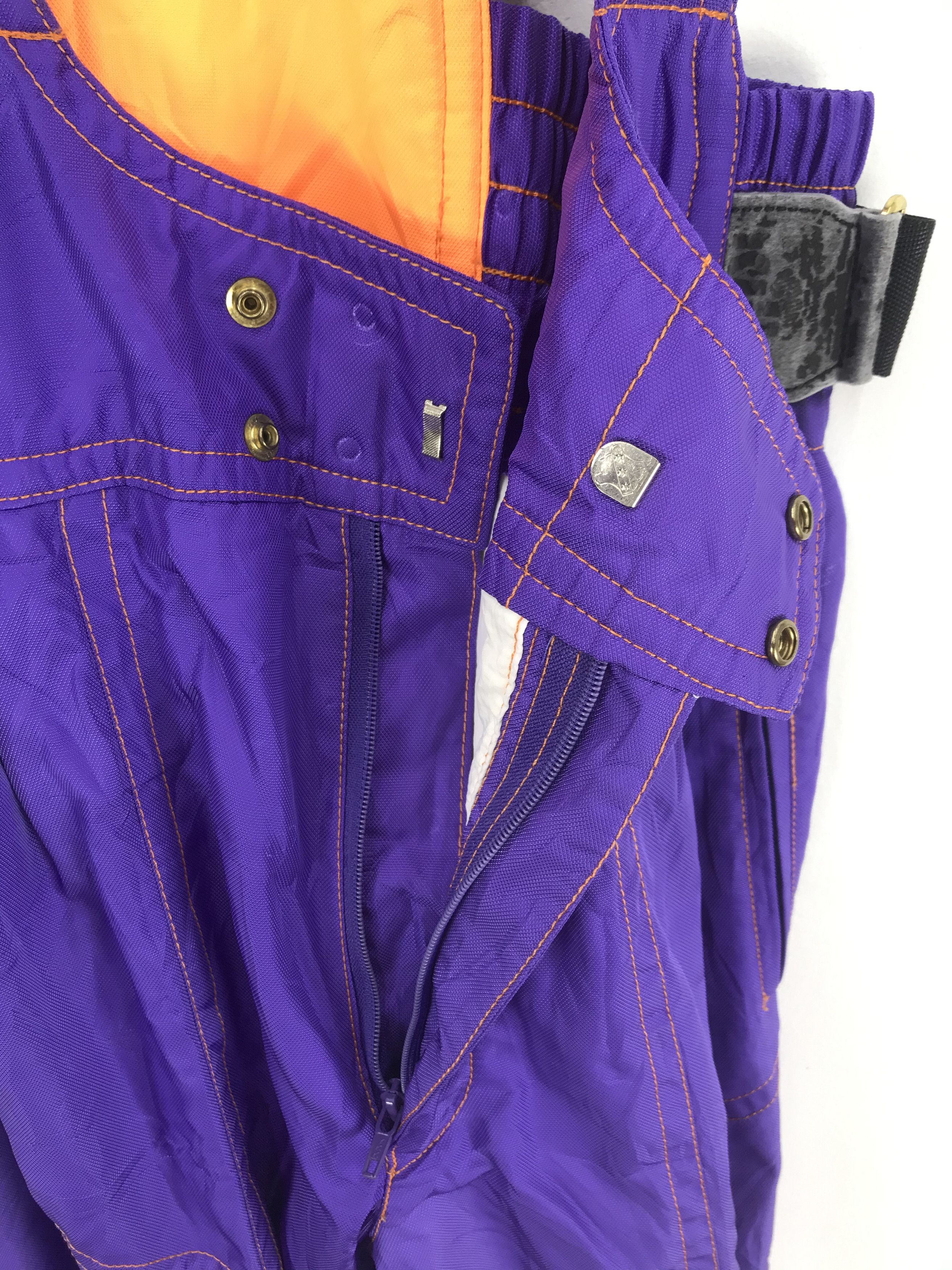 Japanese Brand × Vintage Couleur Feutre Ski Overall Jumpsuit Japanese Ski Snowboards Size US 30 / EU 46 - 8 Thumbnail