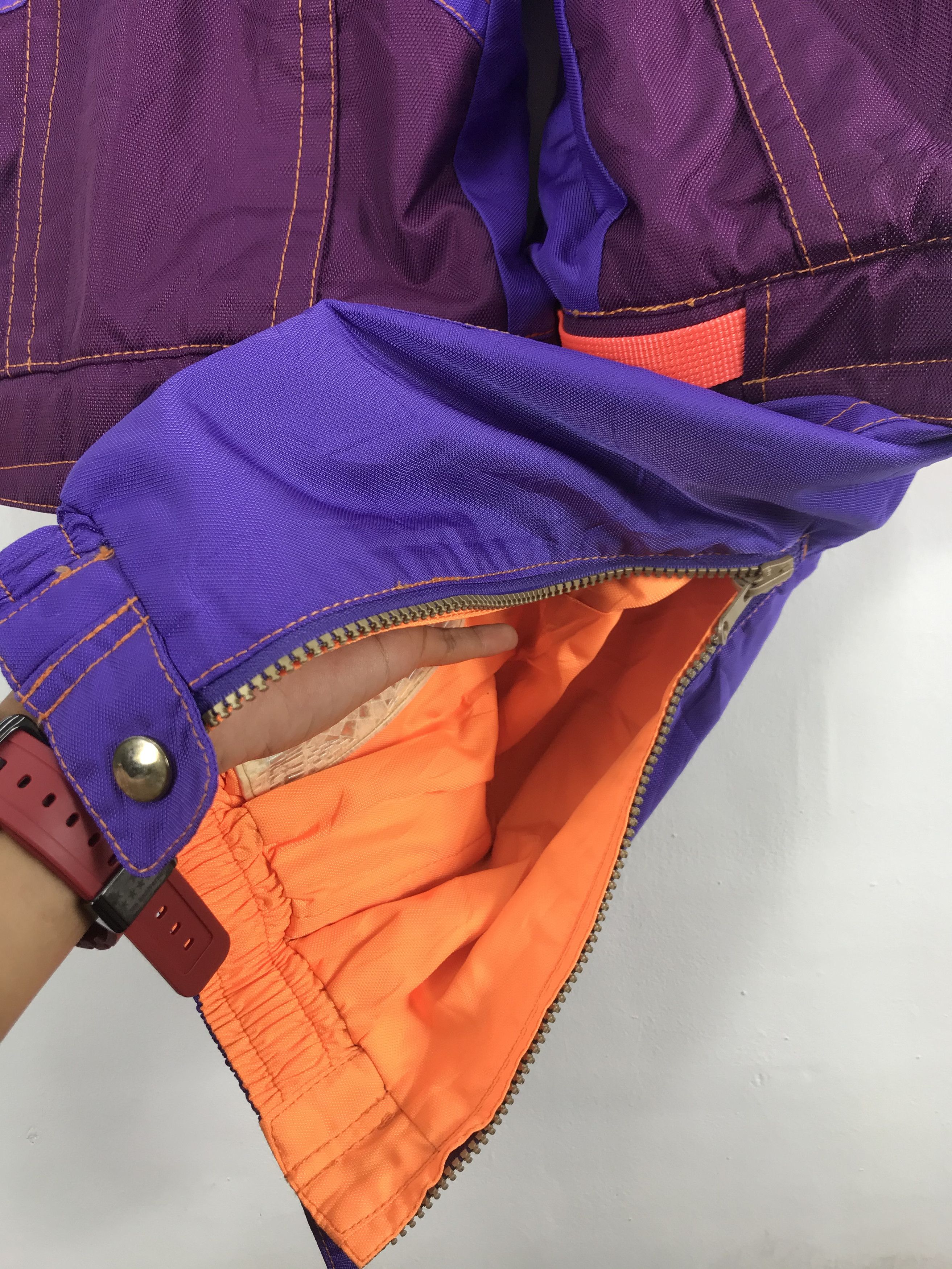 Japanese Brand × Vintage Couleur Feutre Ski Overall Jumpsuit Japanese Ski Snowboards Size US 30 / EU 46 - 15 Thumbnail