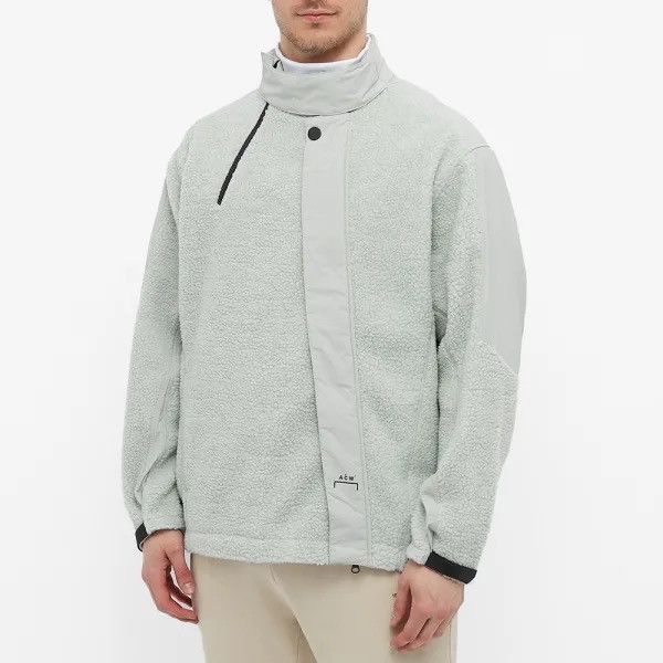 A-COLD-WALL* ASYMMETRiC PANELED SHERPA PiLE FLEECE BiAS COAT JACKET Size US L / EU 52-54 / 3 - 17 Thumbnail
