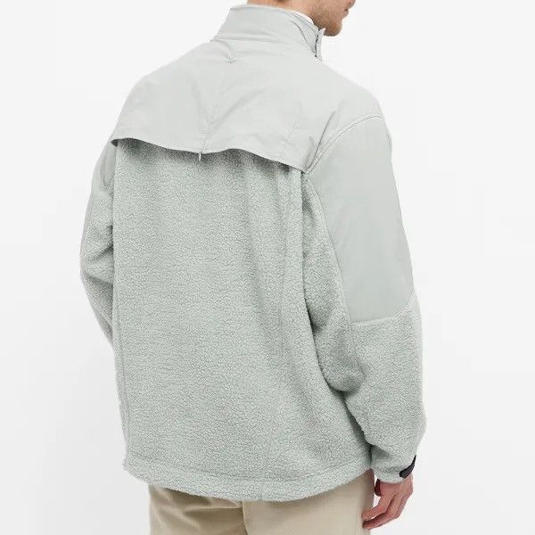 A-COLD-WALL* ASYMMETRiC PANELED SHERPA PiLE FLEECE BiAS COAT JACKET Size US L / EU 52-54 / 3 - 18 Thumbnail