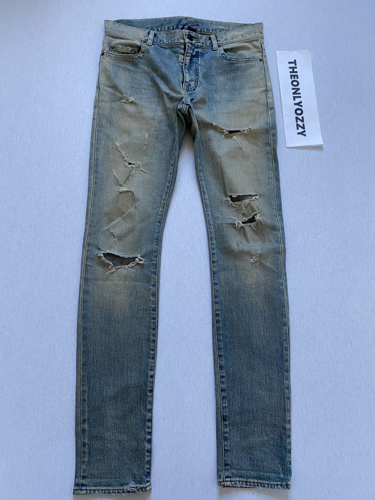 Saint Laurent Crash Denim | Grailed