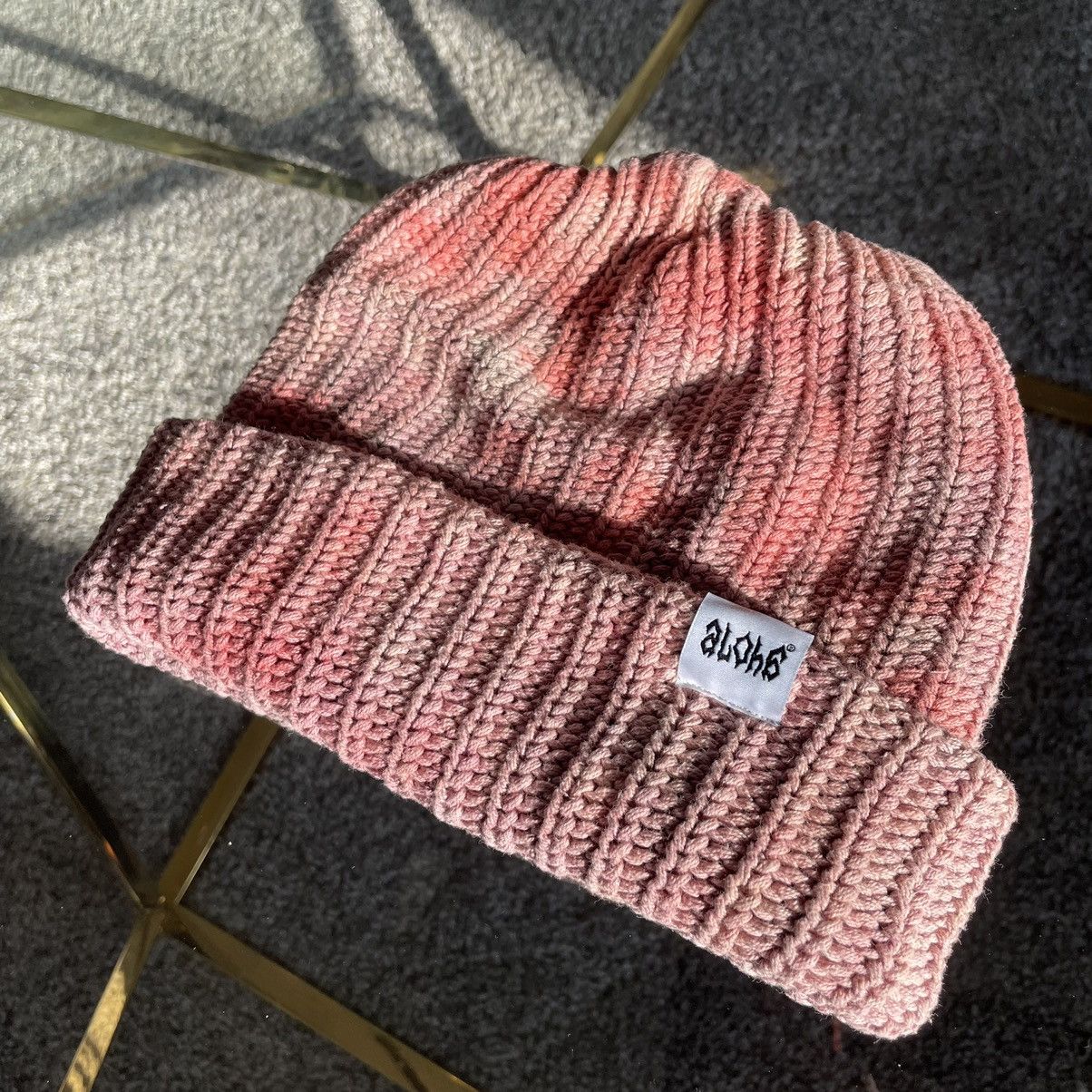 Handmade ALOHA WORLDWiDE SHOP “HEADACHE” GREYMATTER BRAiN DYE BEANiE Size ONE SIZE - 2 Thumbnail