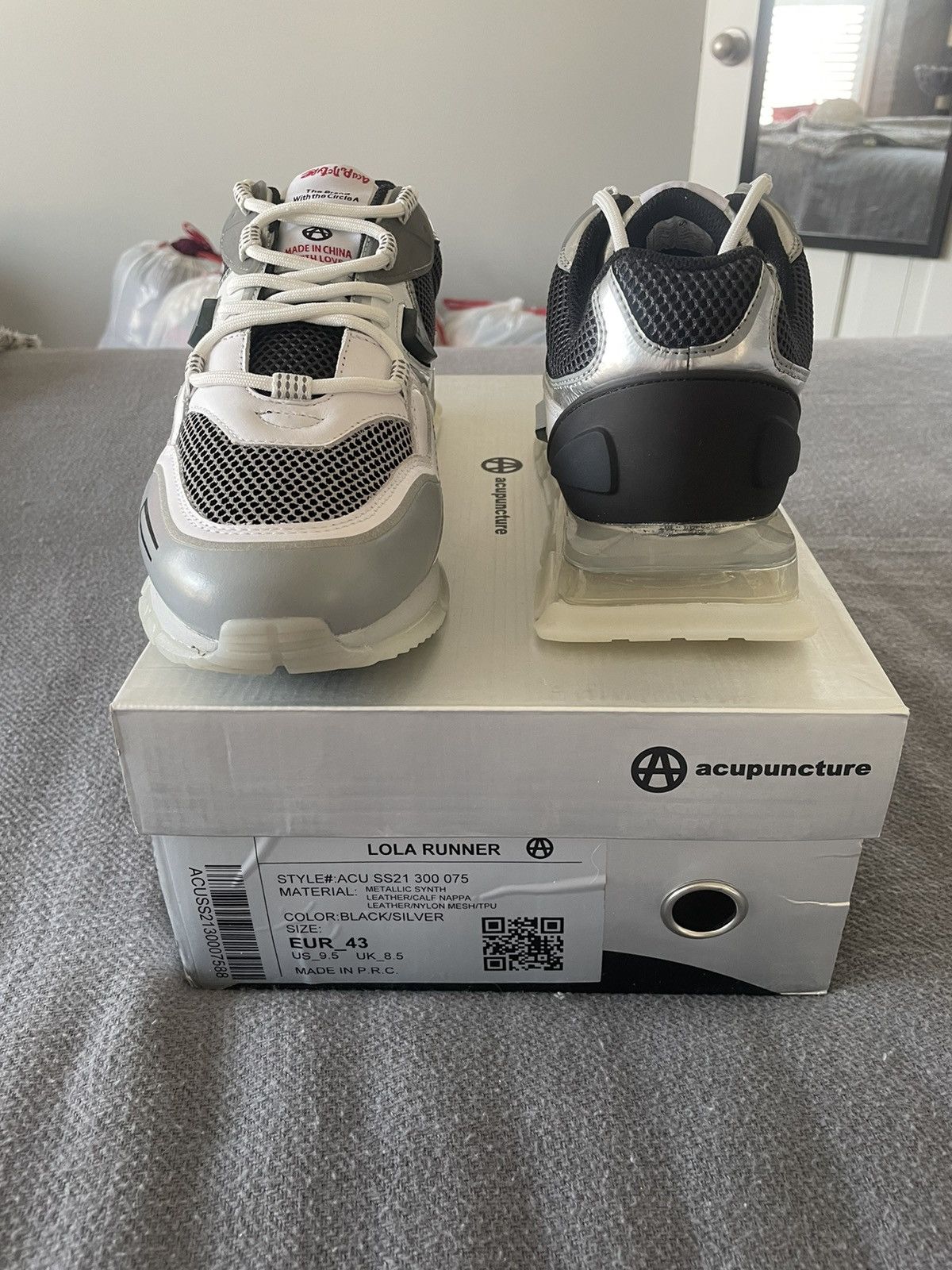 Acupuncture REFLECTiVE ACUPUNCTURE LOLA RUNNER SNEAKERS Size US 9.5 / EU 42-43 - 4 Thumbnail