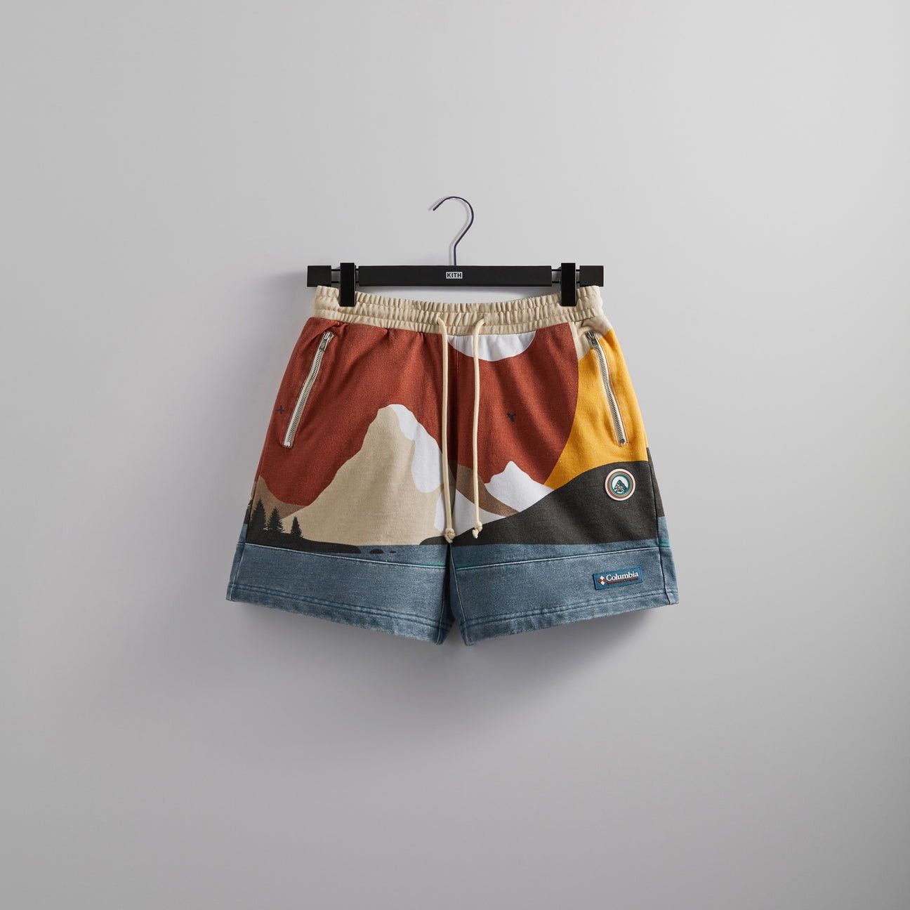 Columbia × Kith 2022 Sonora Desert Sanguine Cotton Fleece Shorts Sweatshorts Size US 32 / EU 48 - 2 Thumbnail
