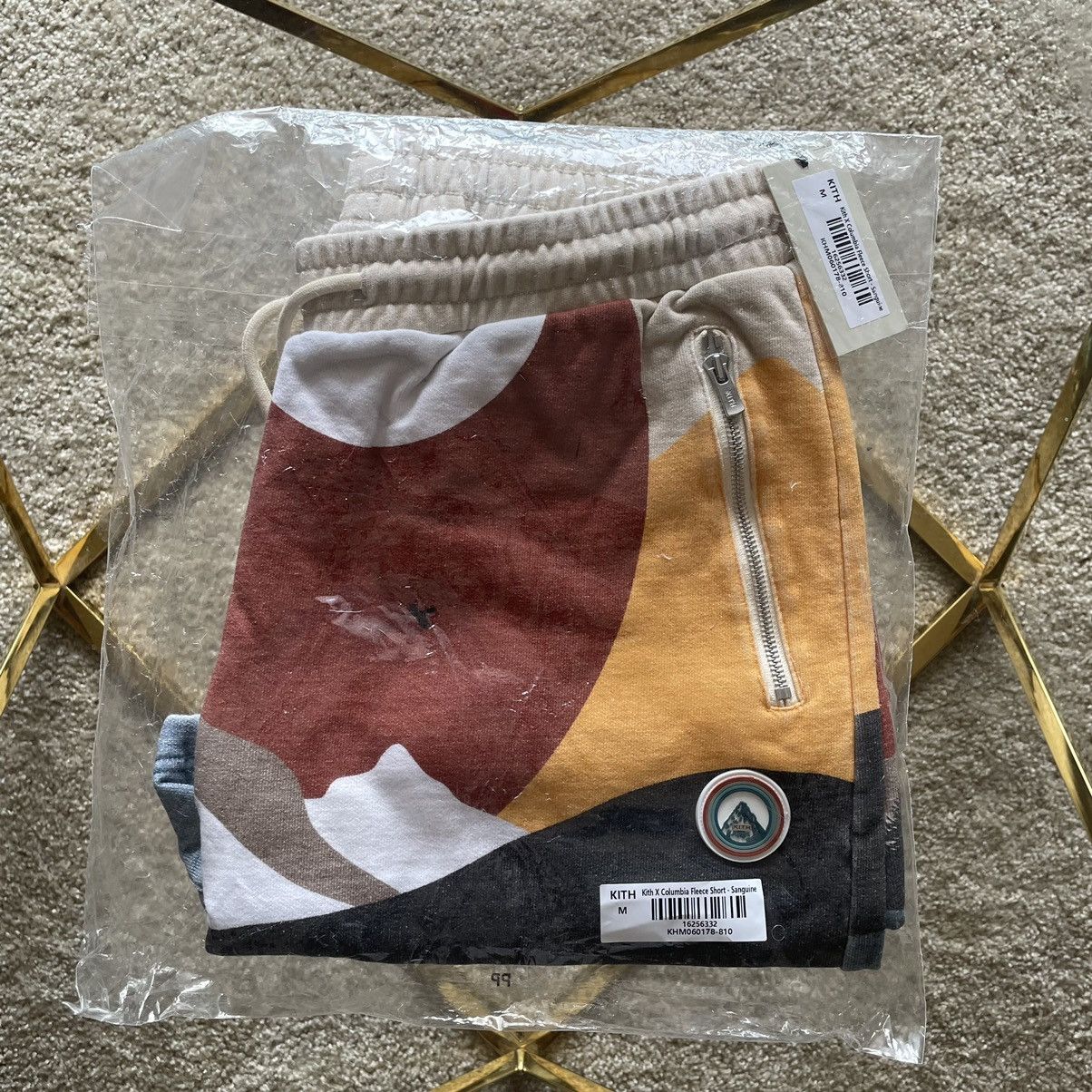 Columbia × Kith 2022 Sonora Desert Sanguine Cotton Fleece Shorts Sweatshorts Size US 32 / EU 48 - 6 Thumbnail