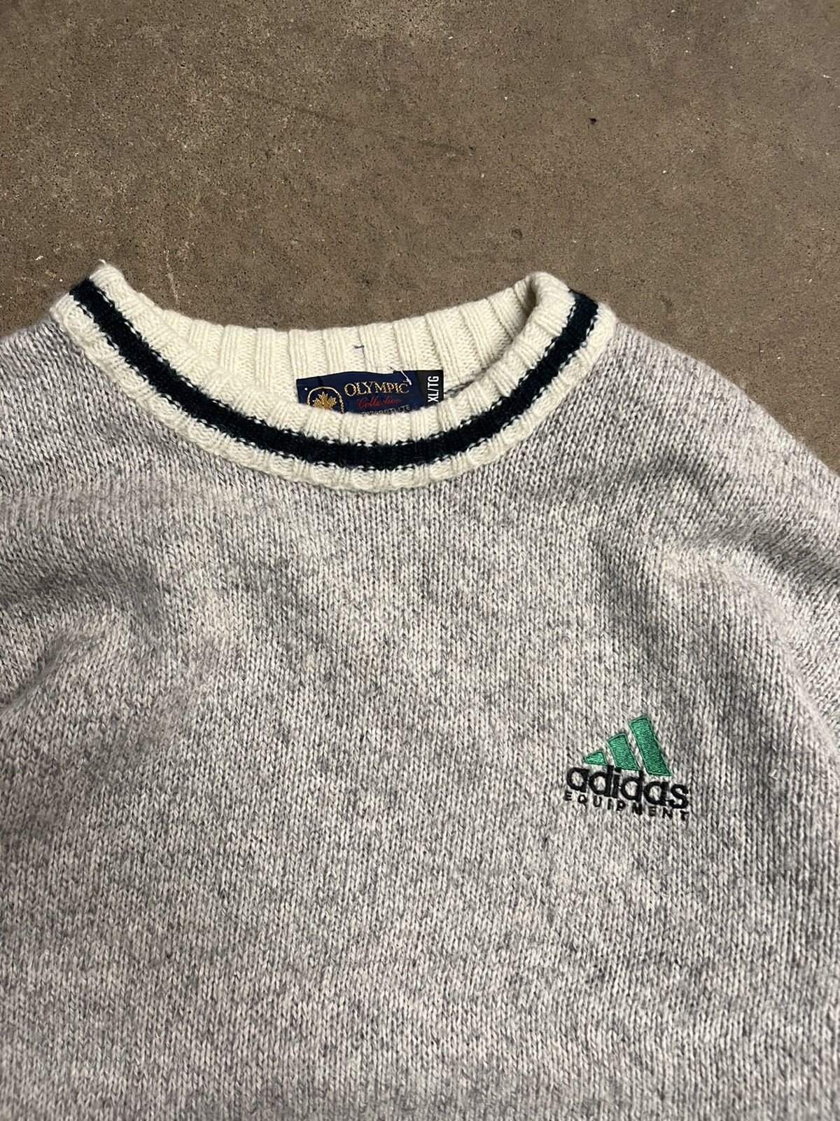 Adidas × USA Olympics × Vintage Vintage 90's Adidas Olympics Knit Sweater Size US XL / EU 56 / 4 - 3 Thumbnail