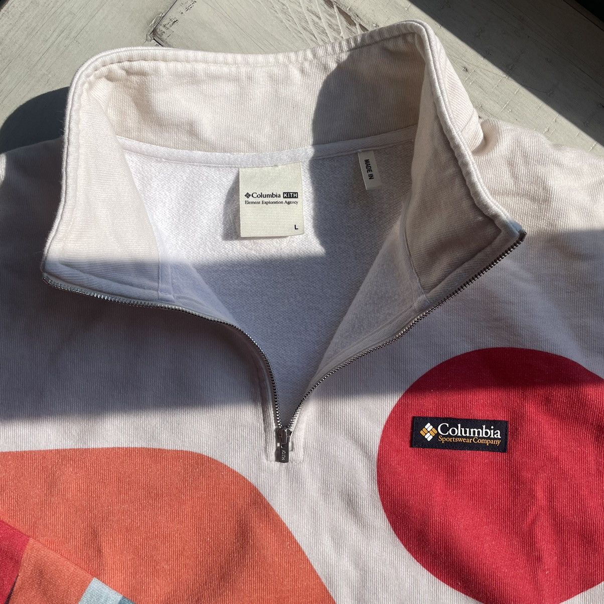 Columbia × Kith 2022 Sonoran Desert Quarterzip Fleece Red Hibiscus Sunset Size US L / EU 52-54 / 3 - 5 Thumbnail