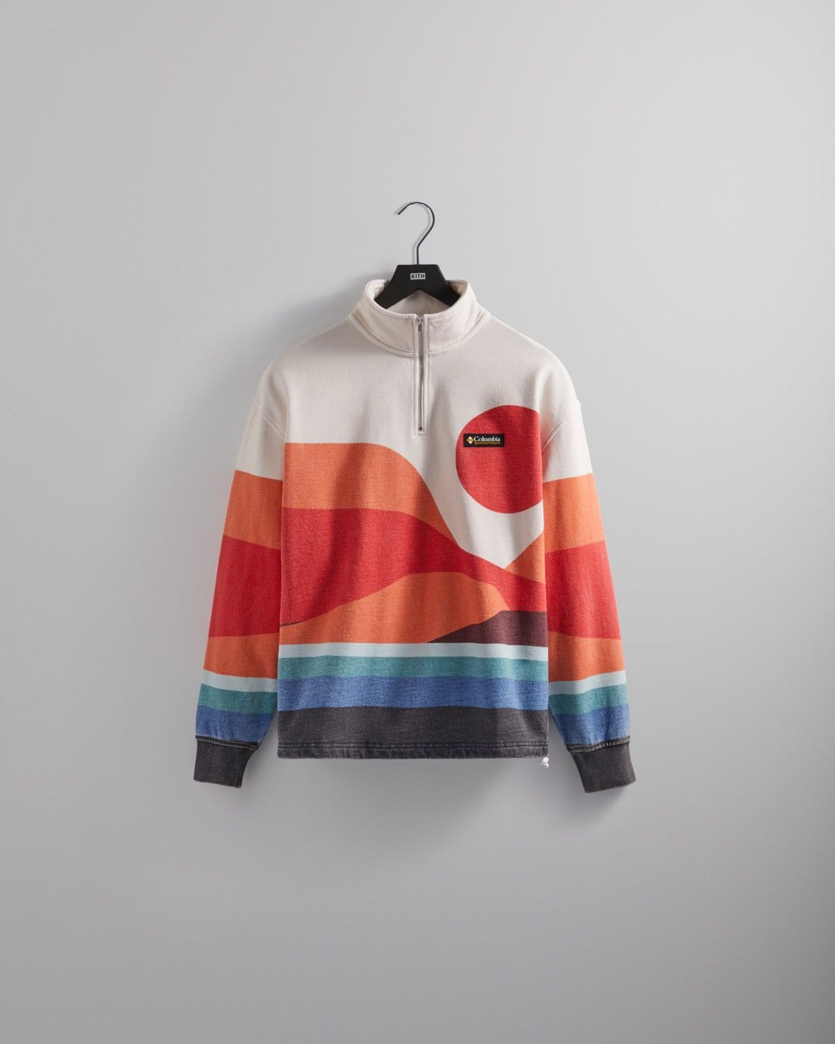 Columbia × Kith 2022 Sonoran Desert Quarterzip Fleece Red Hibiscus Sunset Size US L / EU 52-54 / 3 - 1 Thumbnail