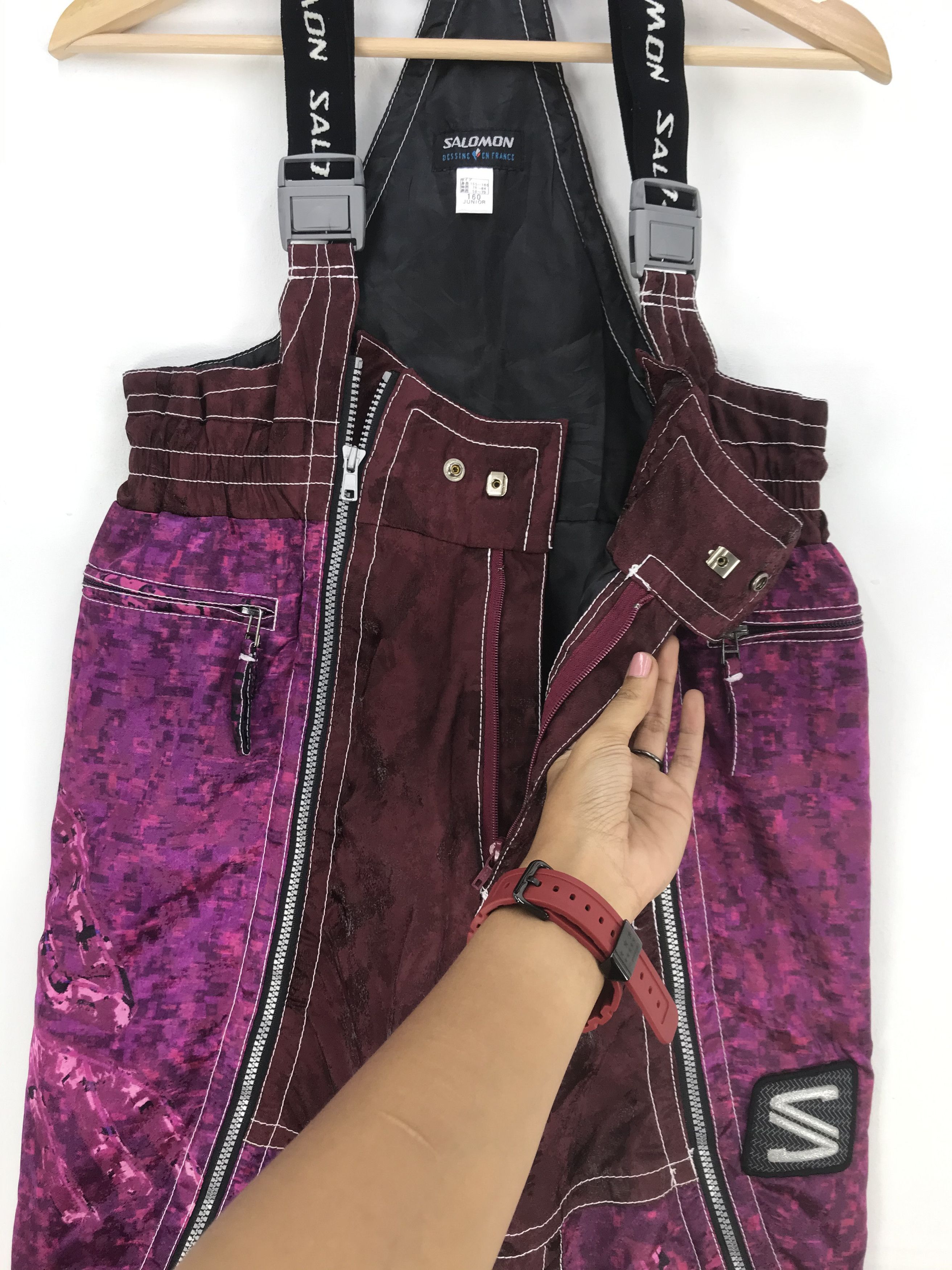 Salomon × Vintage Vintage Salomon Ski Overall Jumpsuit Salomon Ski Snowboards Size US 30 / EU 46 - 5 Thumbnail