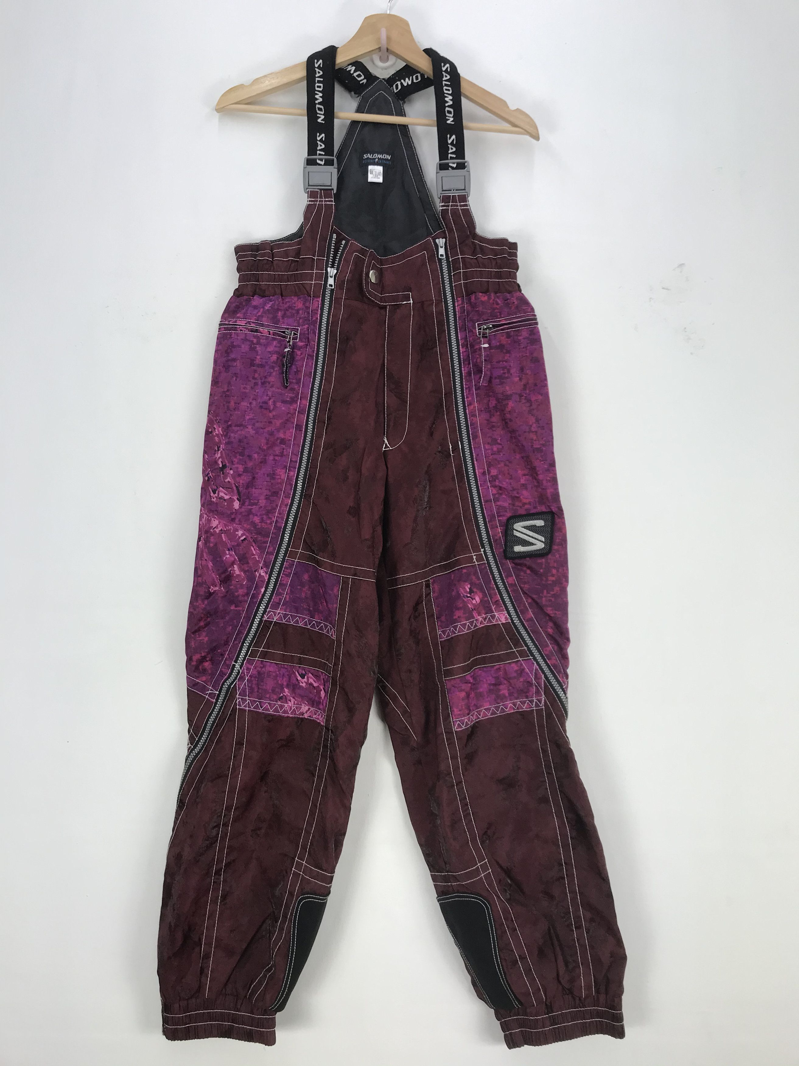 Salomon × Vintage Vintage Salomon Ski Overall Jumpsuit Salomon Ski Snowboards Size US 30 / EU 46 - 1 Thumbnail