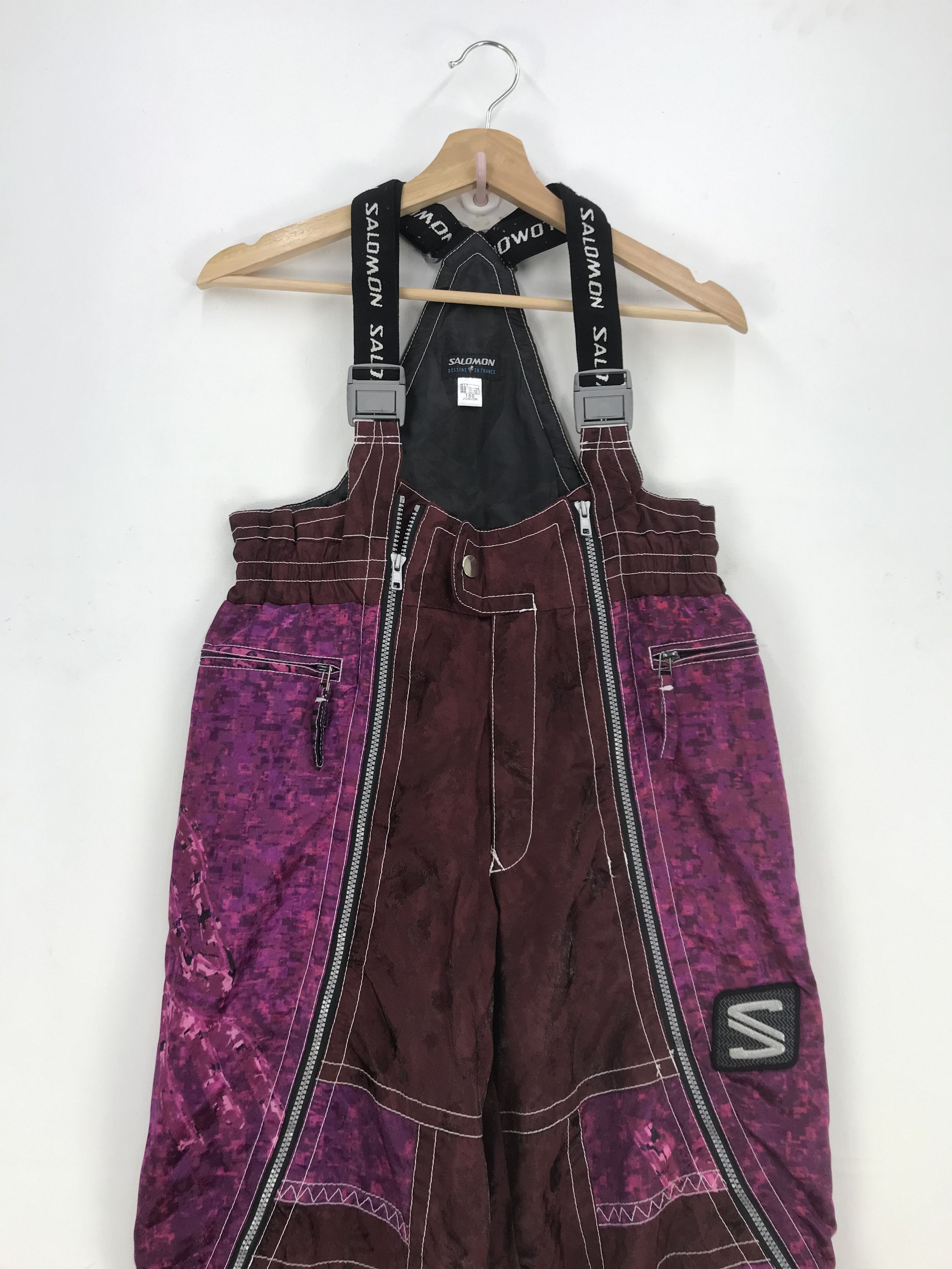 Salomon × Vintage Vintage Salomon Ski Overall Jumpsuit Salomon Ski Snowboards Size US 30 / EU 46 - 3 Thumbnail
