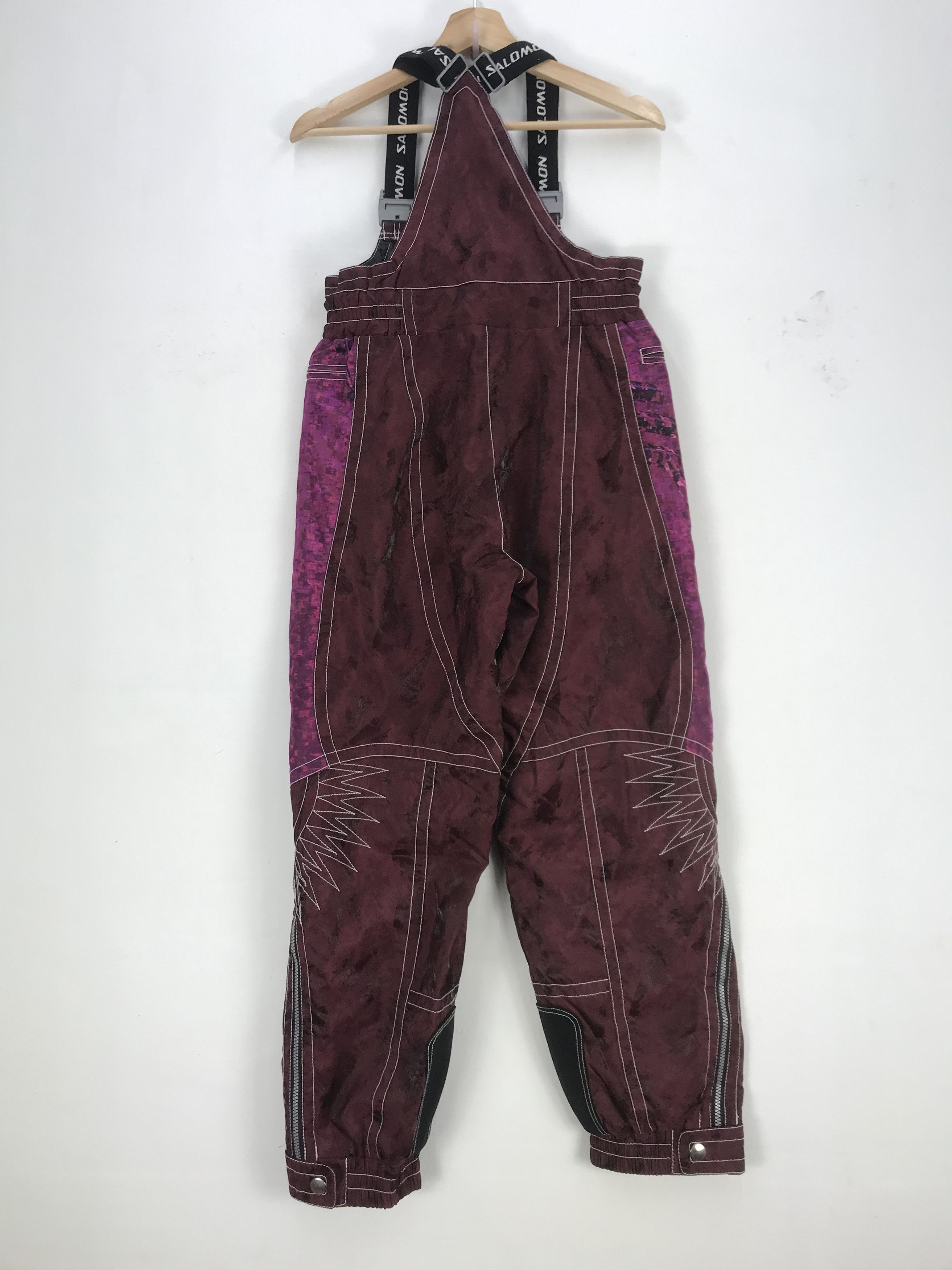 Salomon × Vintage Vintage Salomon Ski Overall Jumpsuit Salomon Ski Snowboards Size US 30 / EU 46 - 2 Thumbnail