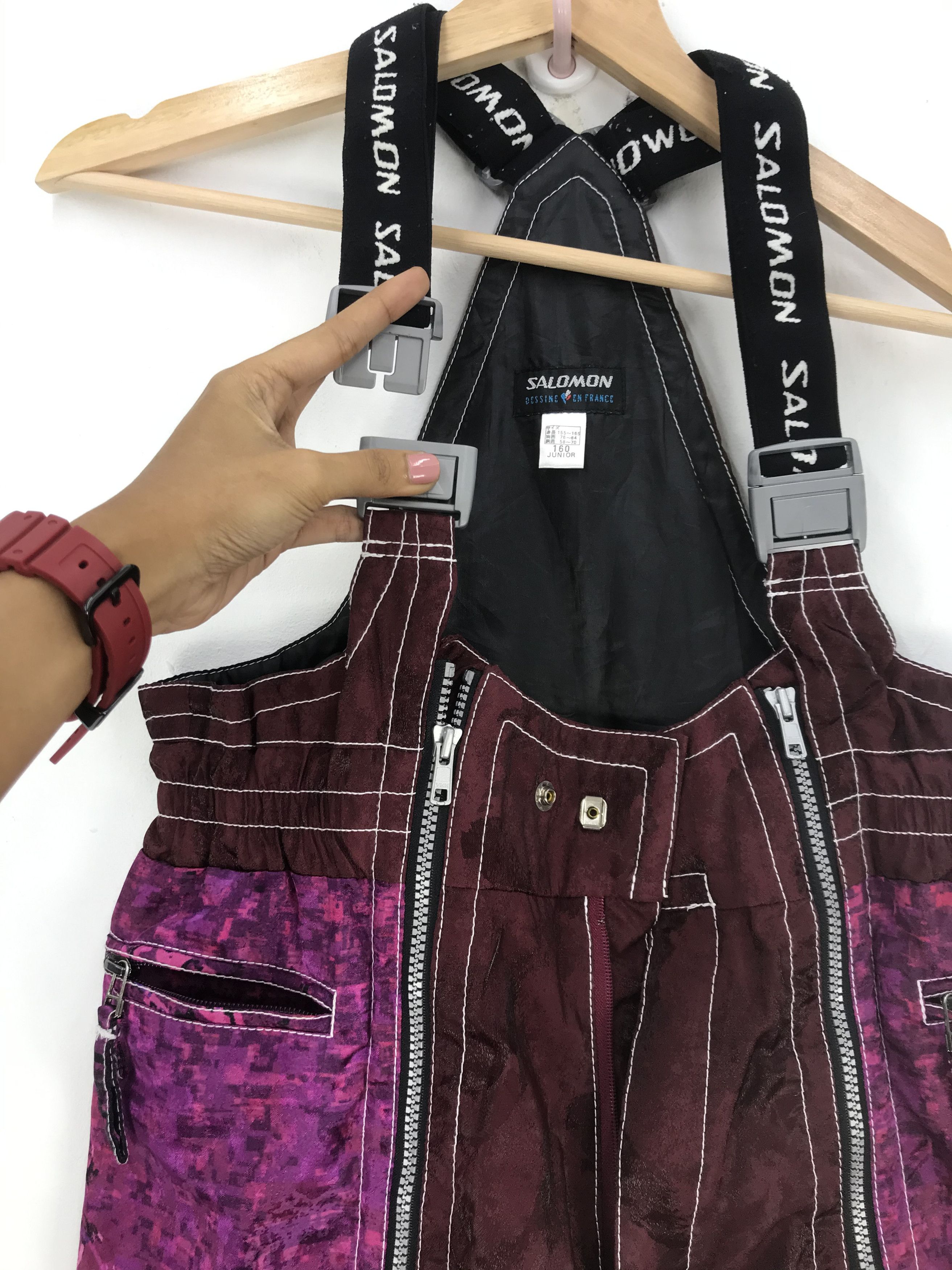 Salomon × Vintage Vintage Salomon Ski Overall Jumpsuit Salomon Ski Snowboards Size US 30 / EU 46 - 8 Thumbnail