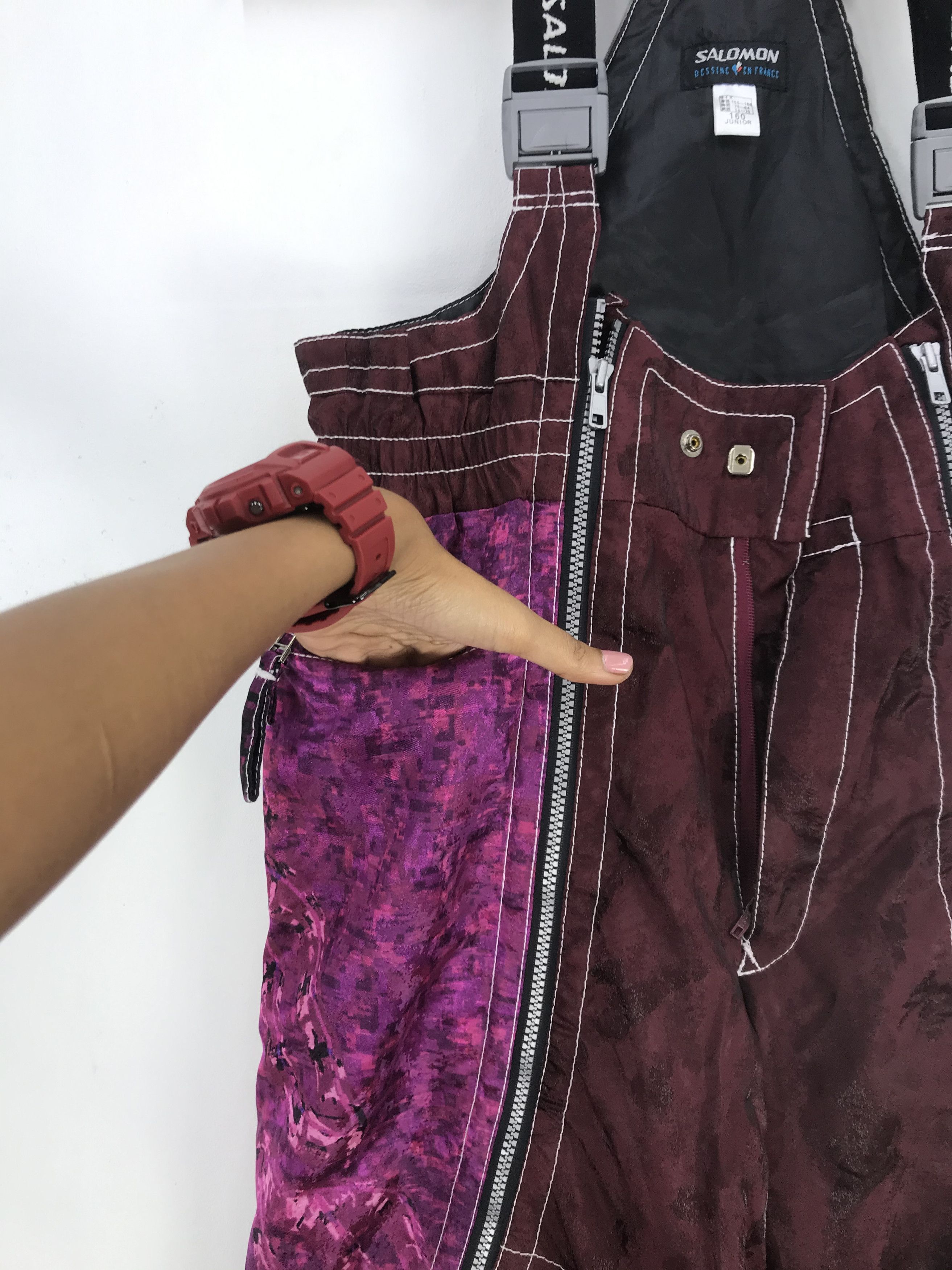 Salomon × Vintage Vintage Salomon Ski Overall Jumpsuit Salomon Ski Snowboards Size US 30 / EU 46 - 7 Thumbnail