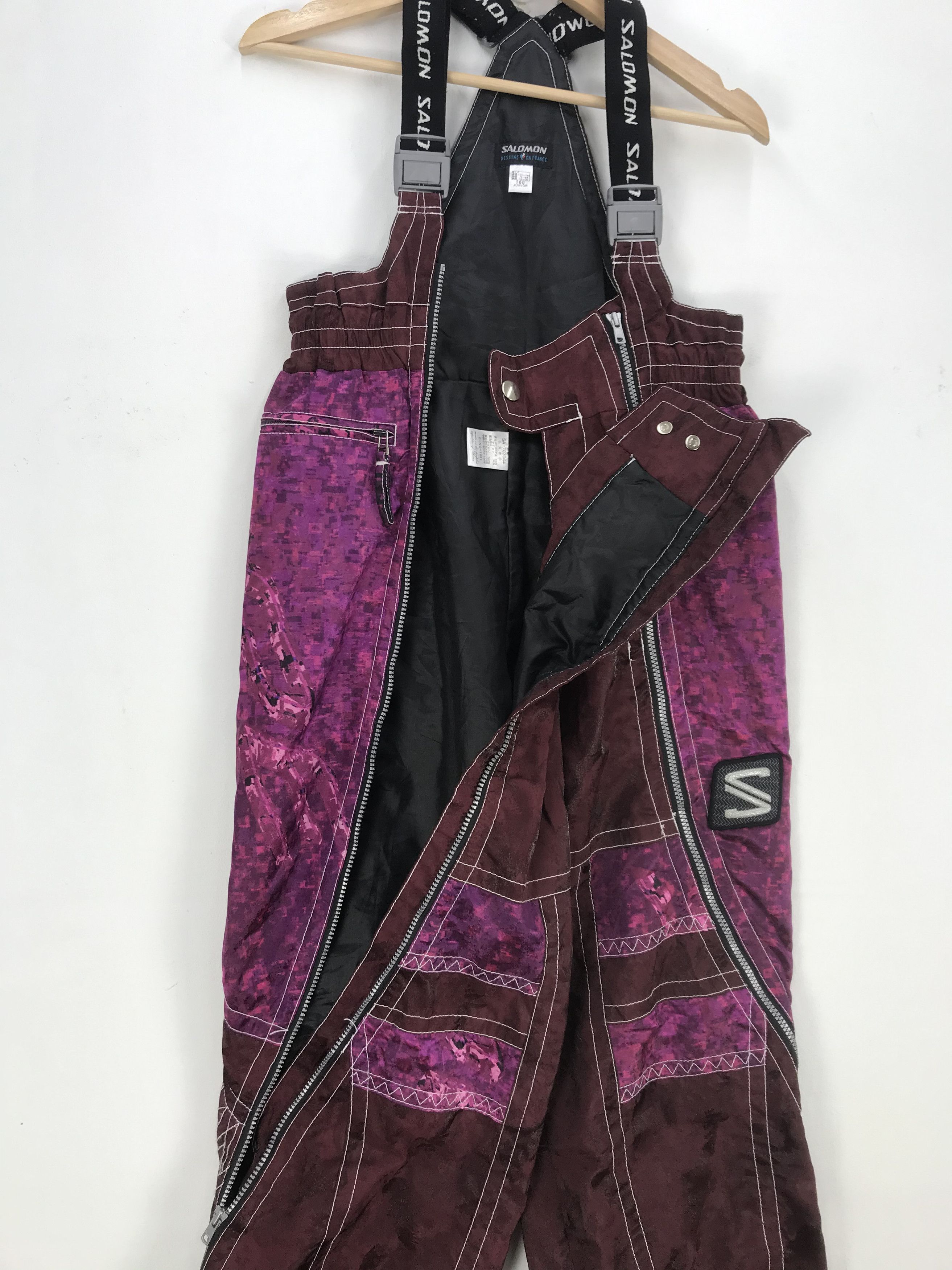 Salomon × Vintage Vintage Salomon Ski Overall Jumpsuit Salomon Ski Snowboards Size US 30 / EU 46 - 6 Thumbnail