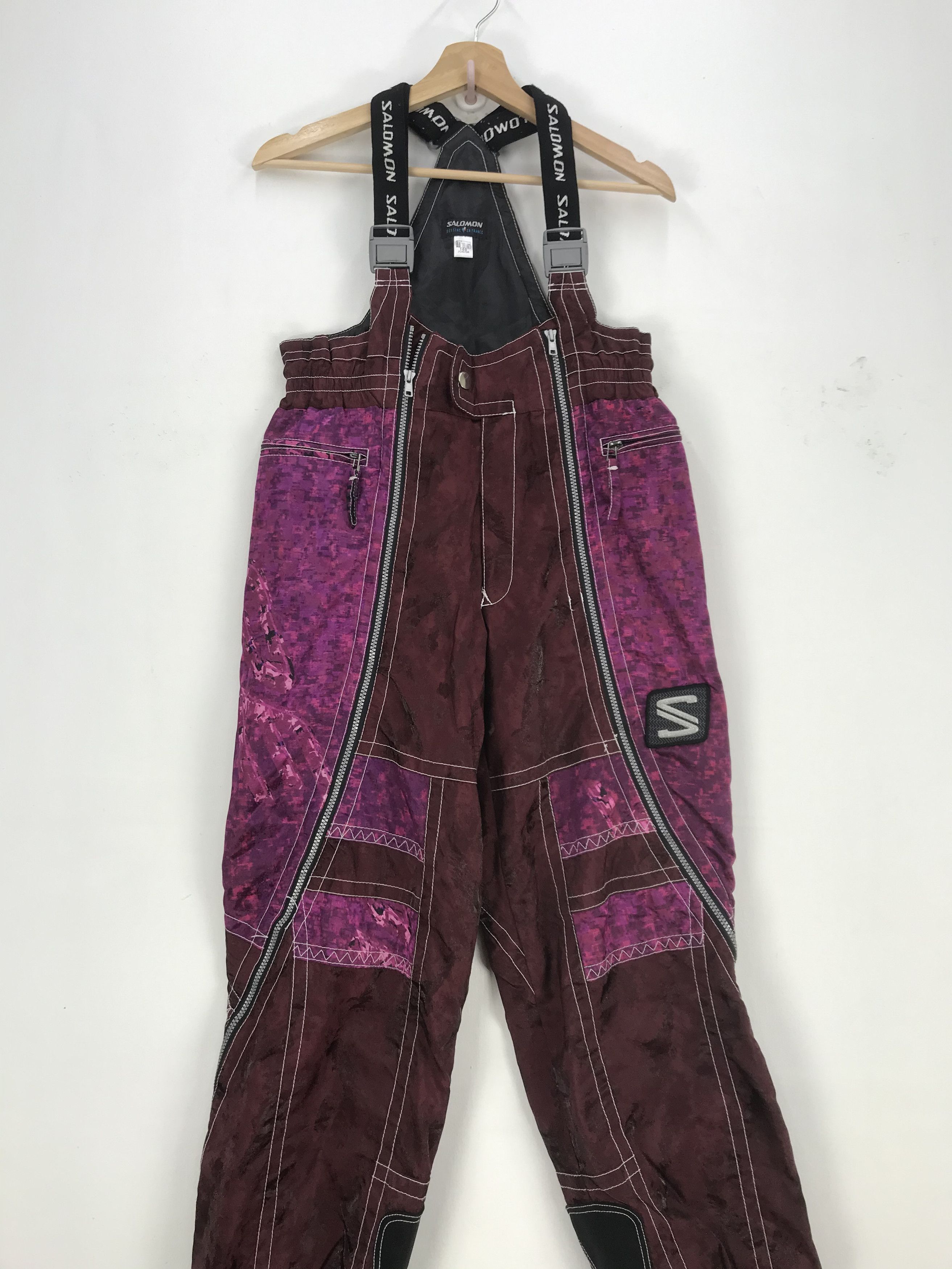 Salomon × Vintage Vintage Salomon Ski Overall Jumpsuit Salomon Ski Snowboards Size US 30 / EU 46 - 4 Thumbnail