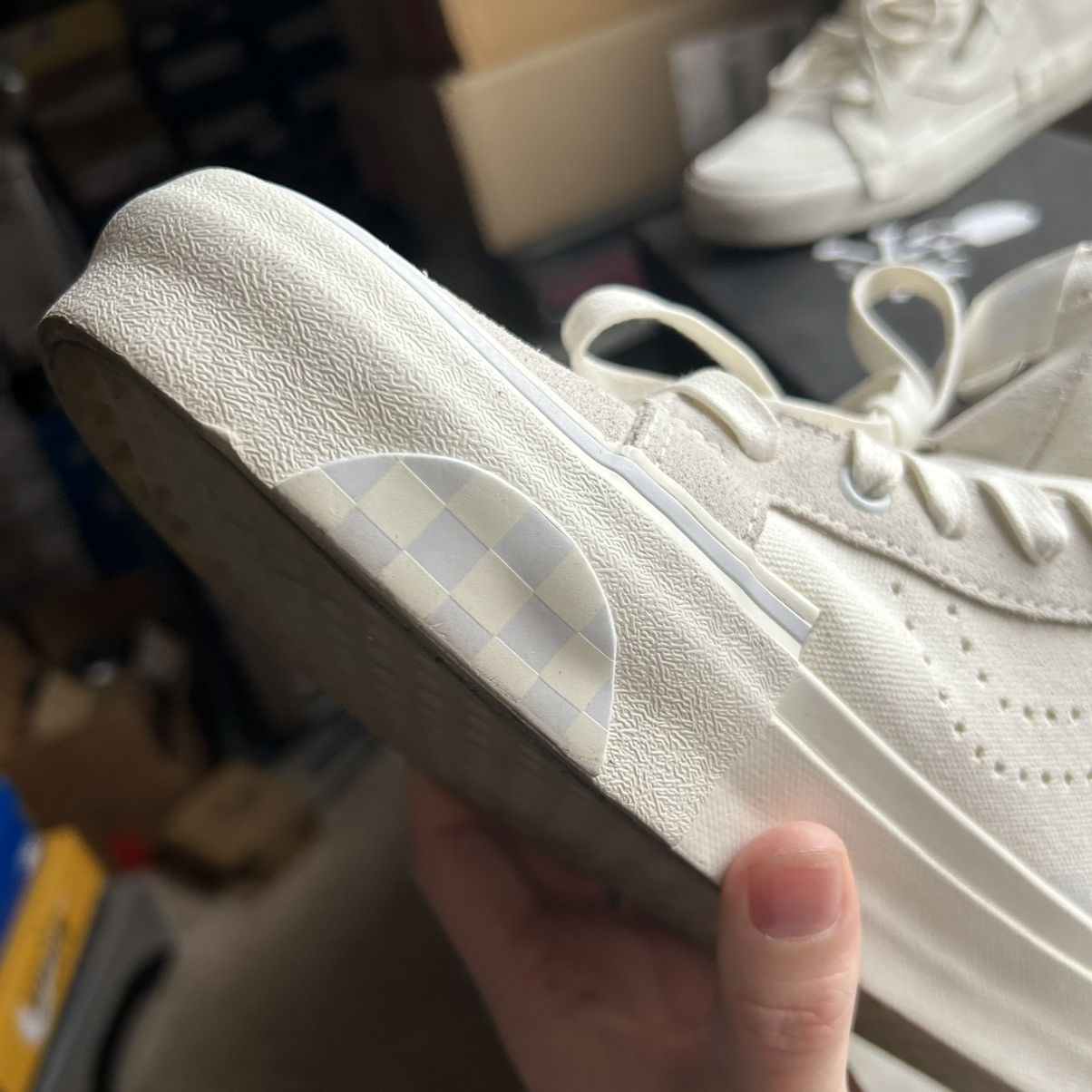 END. VANS MASTERMiND WORLD SK8 Hi CAP LX LEATHER ZiP VN0A3TKM2561 Size US 10 / EU 43 - 12 Thumbnail