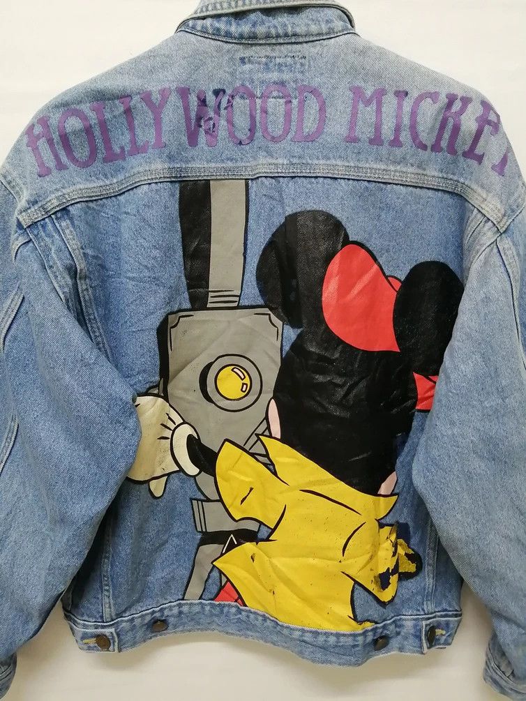 Vintage Vintage HOLLYWOOD MICKEY Walt Disney Denim Jacket Size US M / EU 48-50 / 2 - 8 Thumbnail