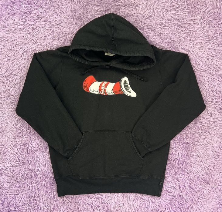 Supreme Supreme Cat In The Hat Hoodie Black Medium | Grailed