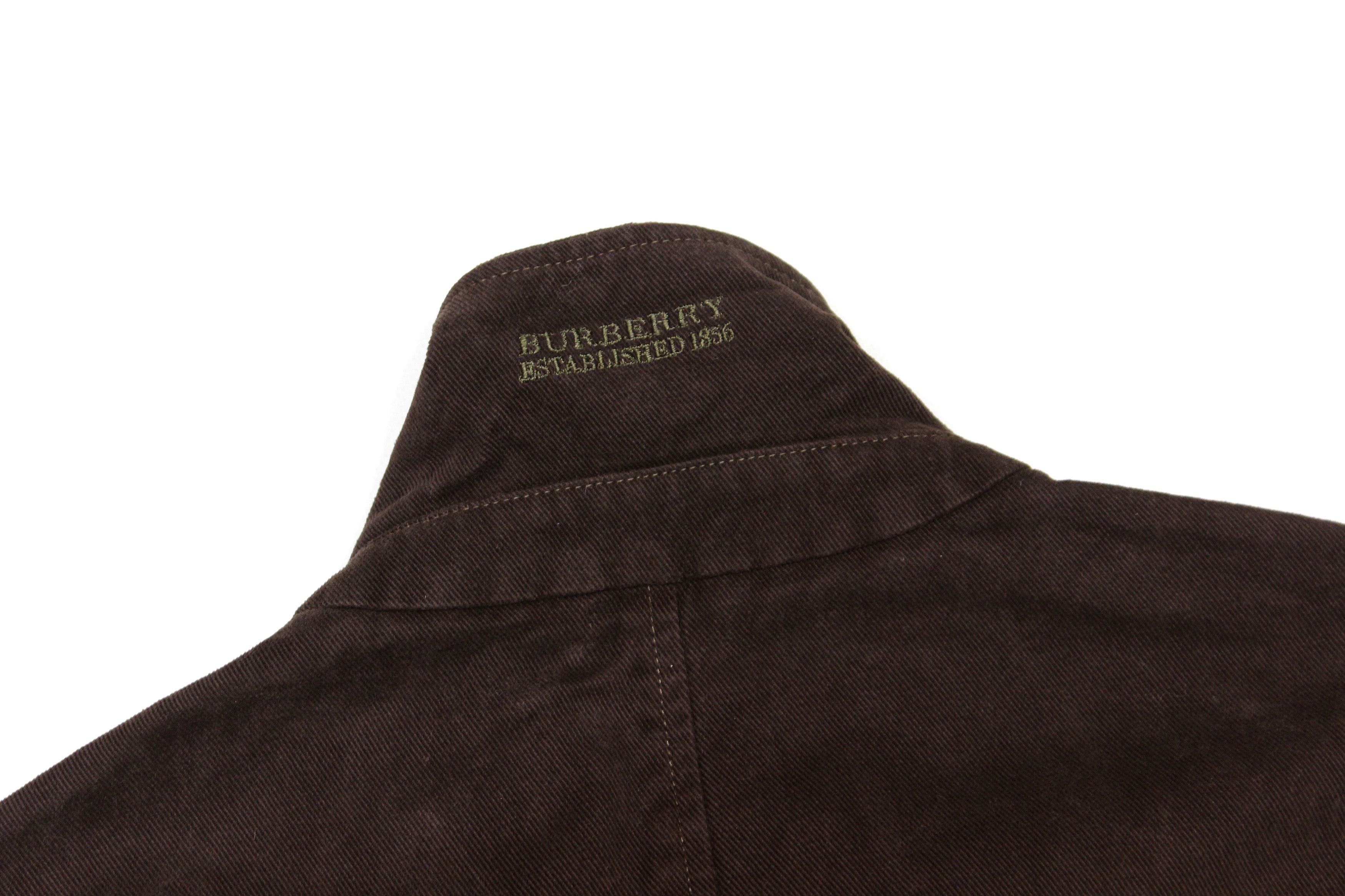 Burberry 00S Logo 4-Pockets Work Jacket Vintage Size US L / EU 52-54 / 3 - 3 Thumbnail