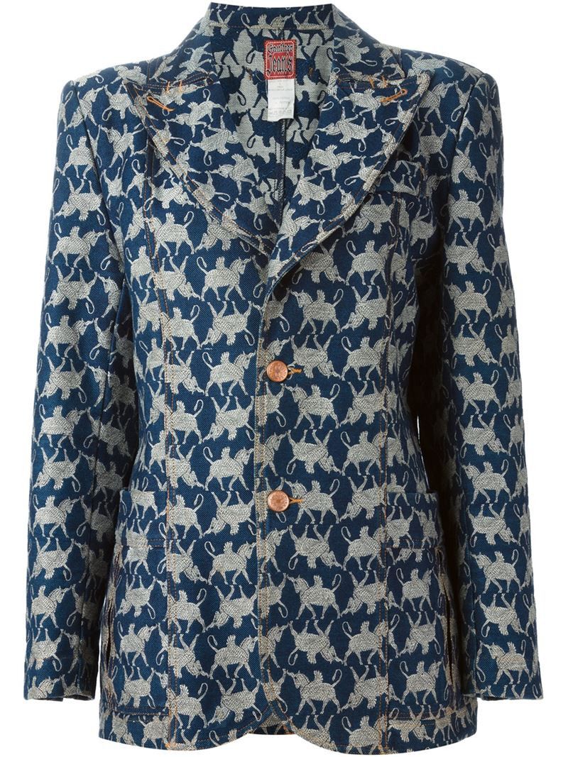 Jean Paul Gaultier SS1994 Jean Paul Gaultier Pegasus Patterned Jacket Size M / US 6-8 / IT 42-44 - 3 Thumbnail