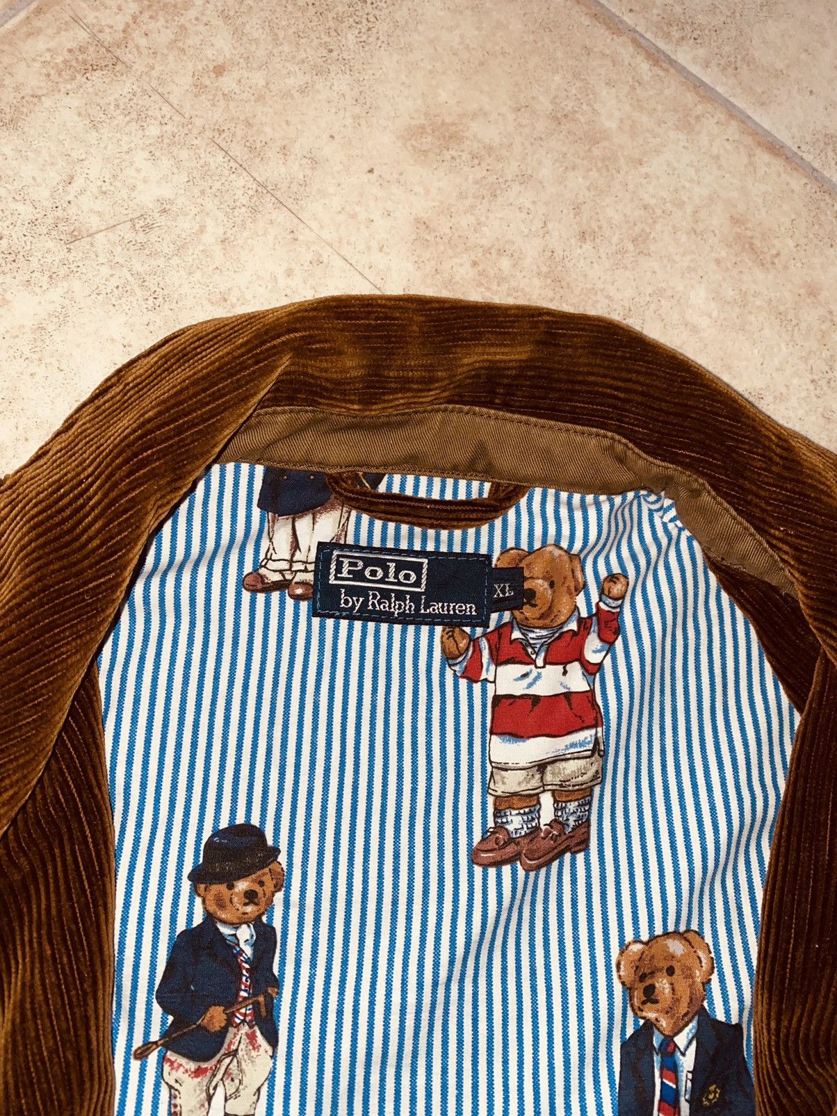 Palace × Polo Ralph Lauren 90s Polo Bear Corduroy Jacket Polo Sport Kith Size US L / EU 52-54 / 3 - 4 Thumbnail
