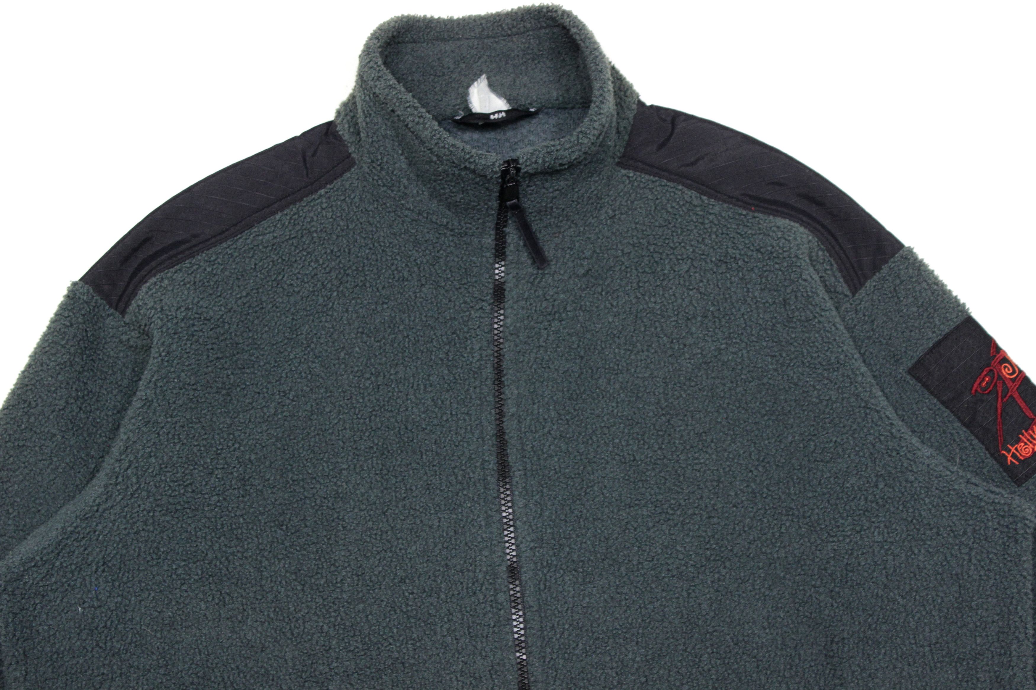 Helly Hansen 90S Logo Pile Fleece Baggy Jacket Vintage Size US L / EU 52-54 / 3 - 3 Thumbnail