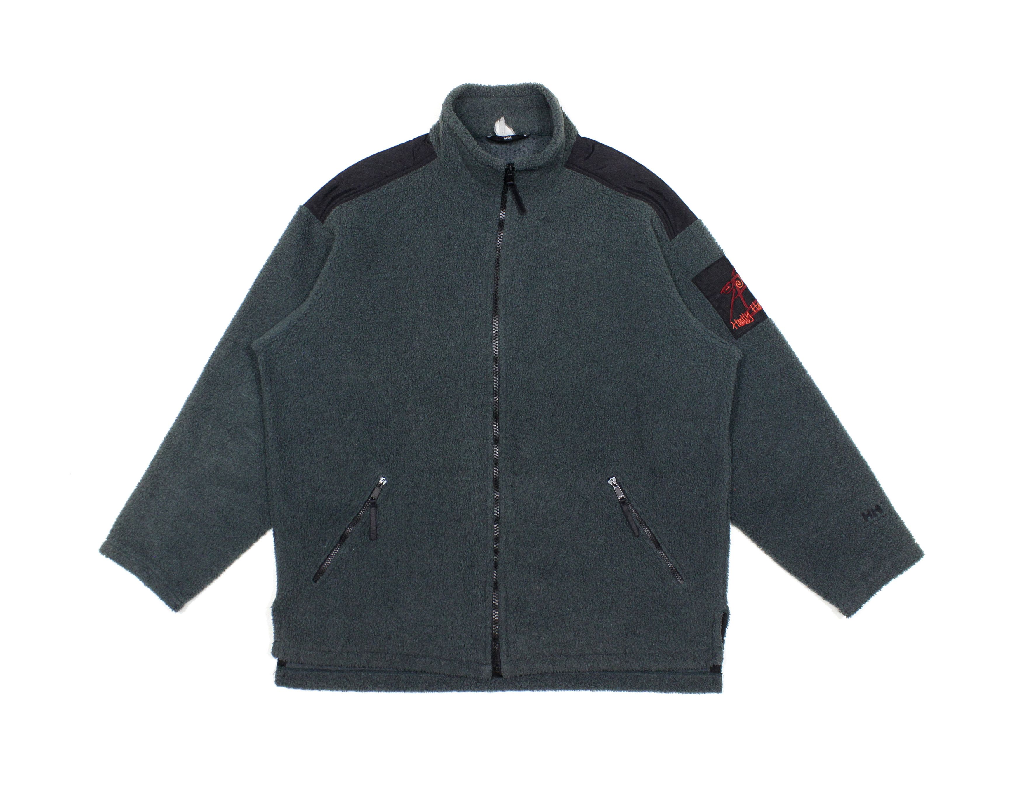 Helly Hansen 90S Logo Pile Fleece Baggy Jacket Vintage Size US L / EU 52-54 / 3 - 1 Thumbnail