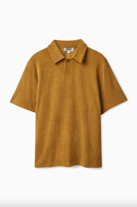 Cos Loose Polo T-Shirt Organic Cotton Frottee XL Size US XL / EU 56 / 4 - 8 Thumbnail