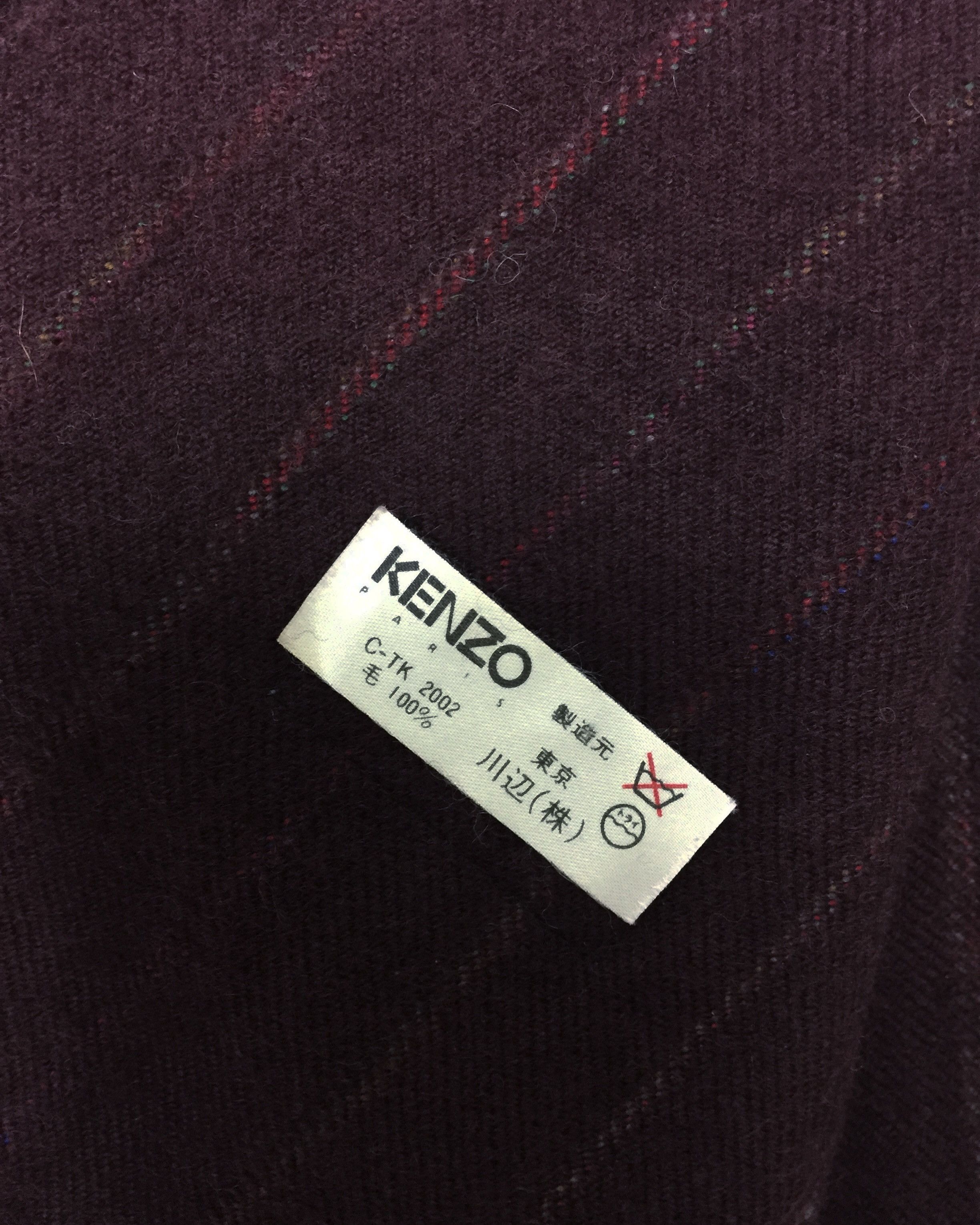 Kenzo Rare Kenzo Wool Muffler Scarf / Made in Japan Size ONE SIZE - 7 Thumbnail