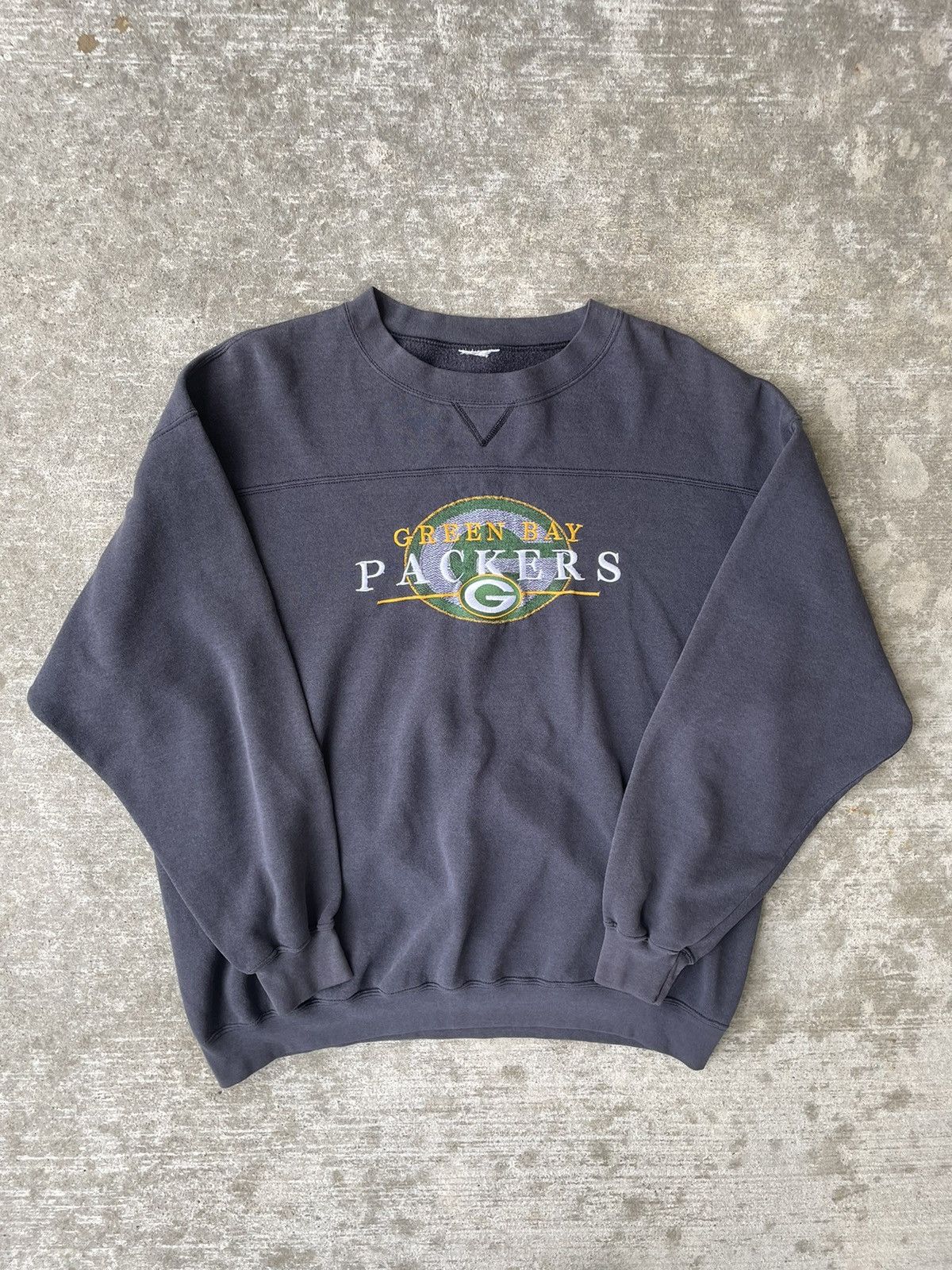 Vintage Green Bay Packers Crewneck Sweatshirt Big 2024 Spell Out 1992