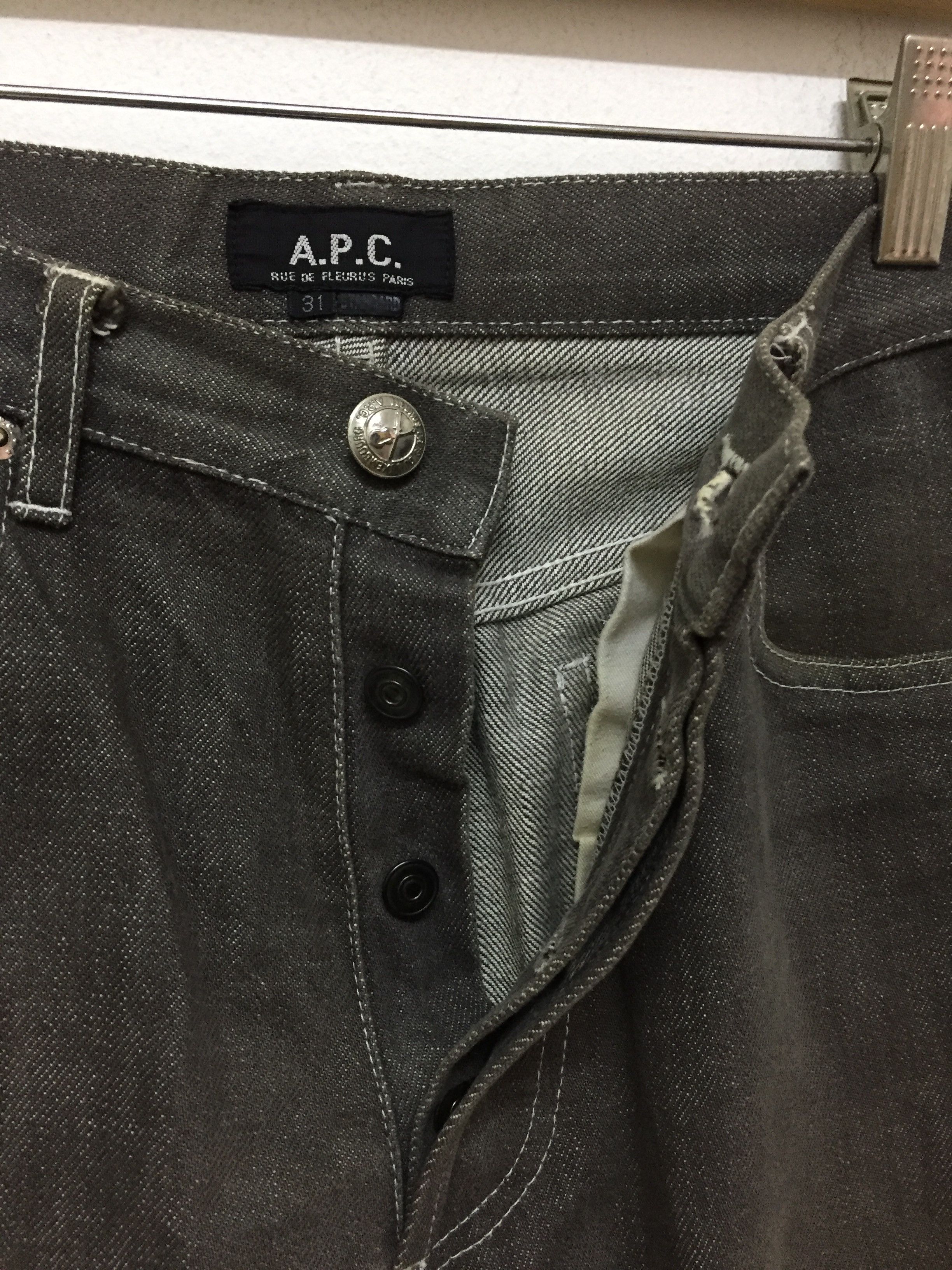 A.P.C. RAW denim selvedge Brown denim Size US 31 - 5 Thumbnail
